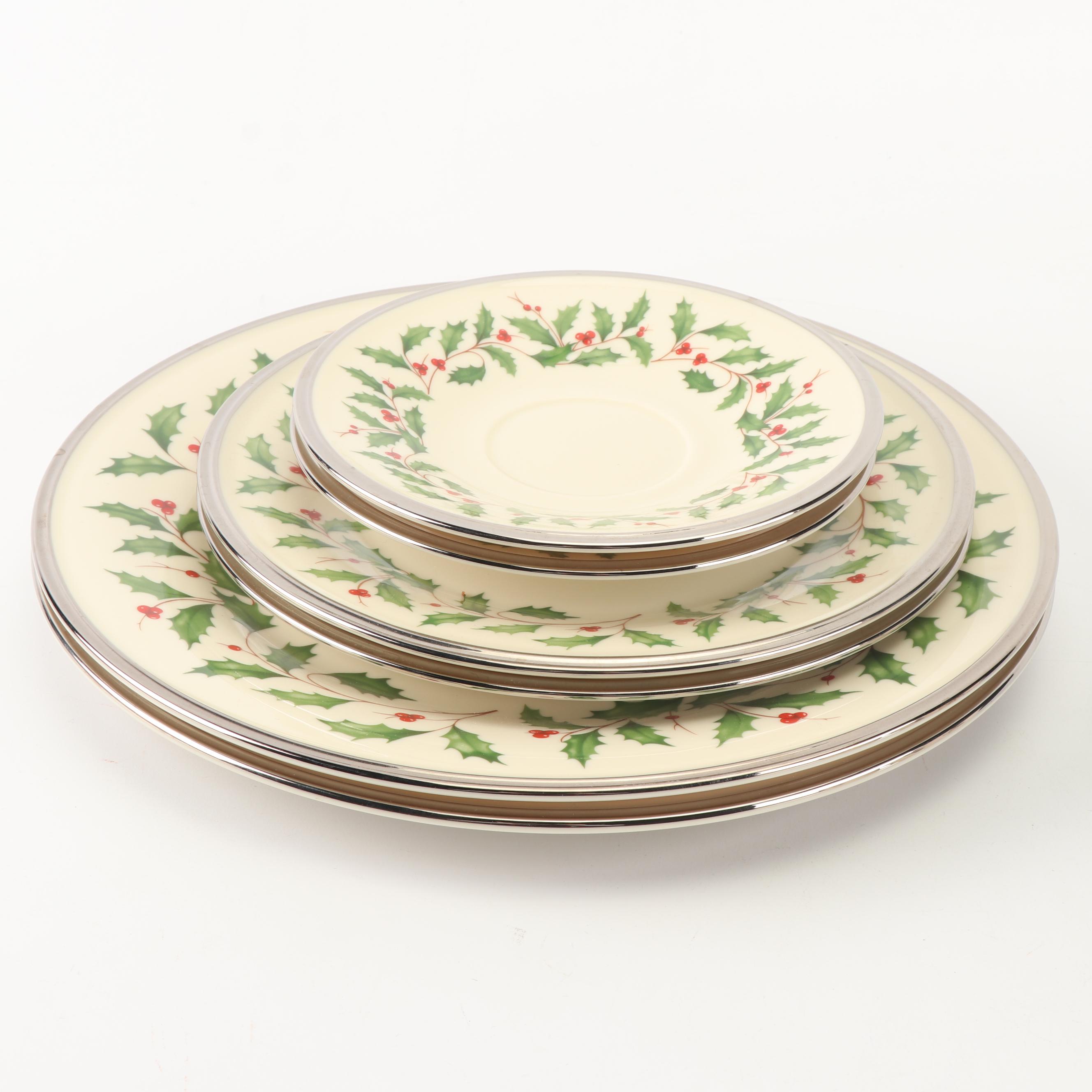 Lenox "Holiday Platinum" Bone China Dinnerware