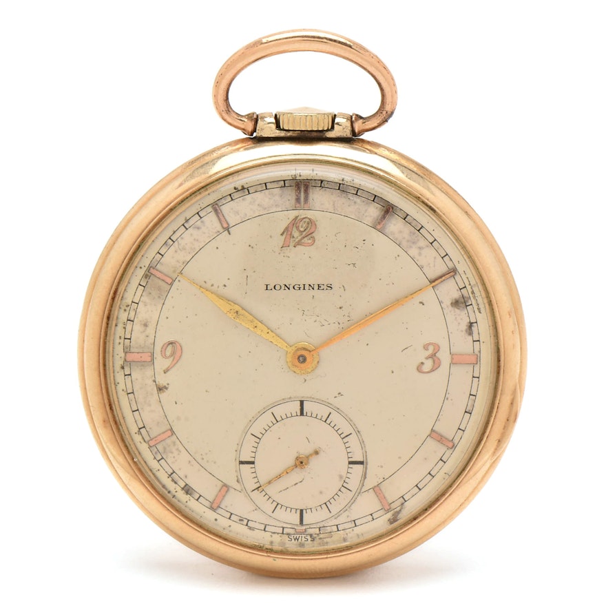 Longines 10K Gold Filled Pocket Watch