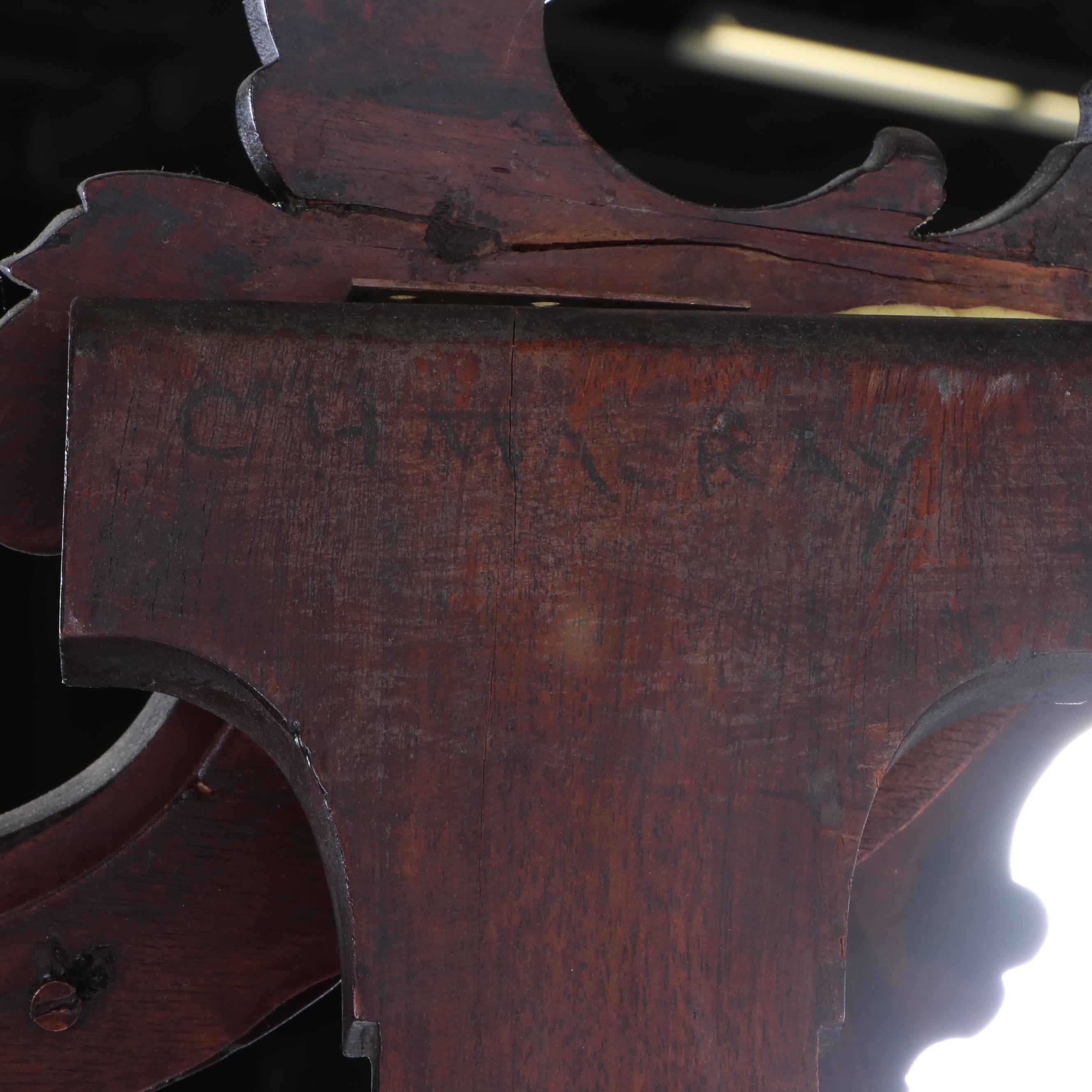 Rococo Style Mahogany Display Easel, 20th Century