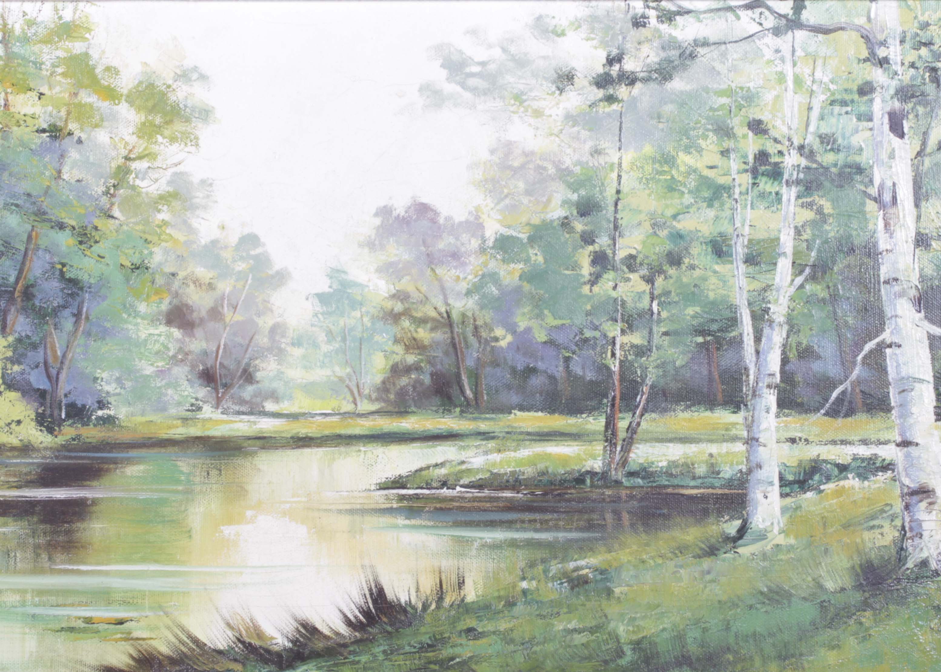 M. Schony Oil On Canvas Landscape Painting