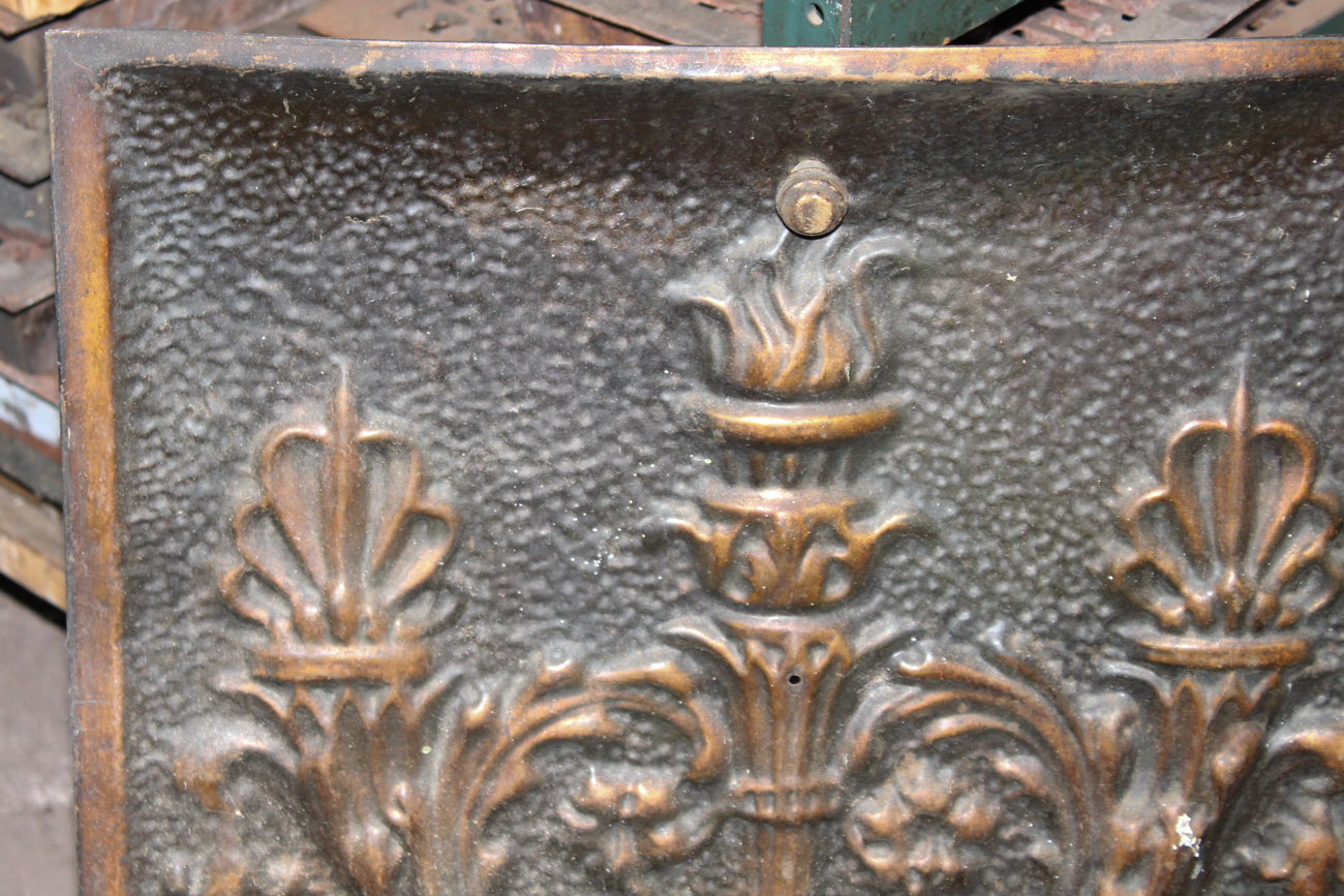 Vintage Tin Fireplace Summer Cover