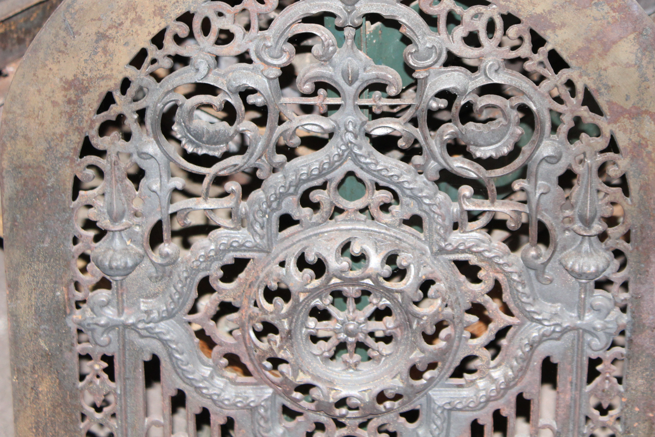 Antique Iron Fireplace Summer Cover