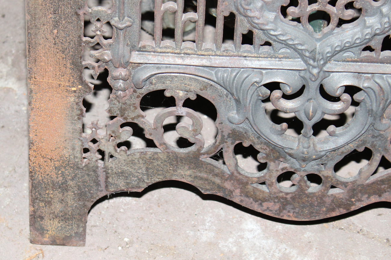 Antique Iron Fireplace Summer Cover