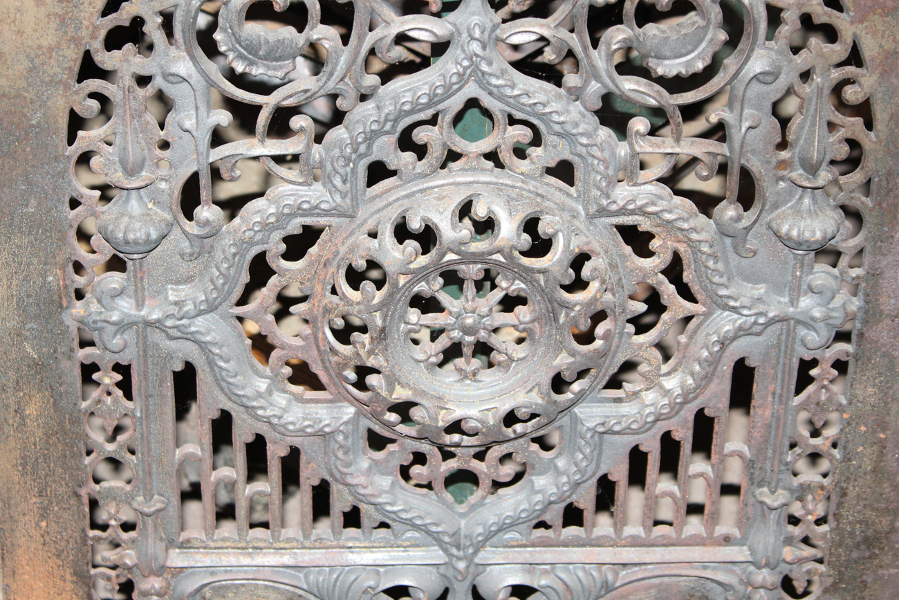 Antique Iron Fireplace Summer Cover