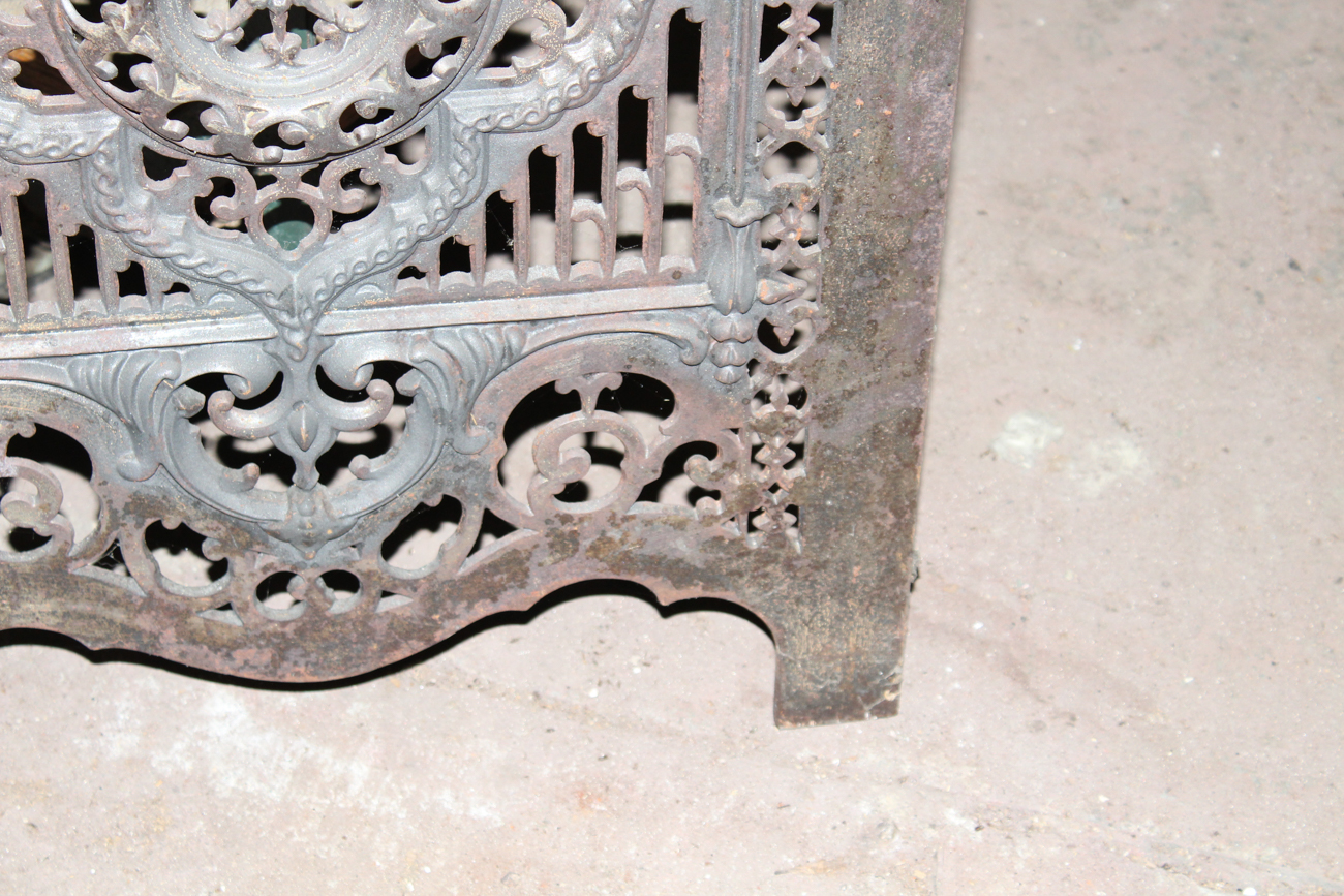 Antique Iron Fireplace Summer Cover