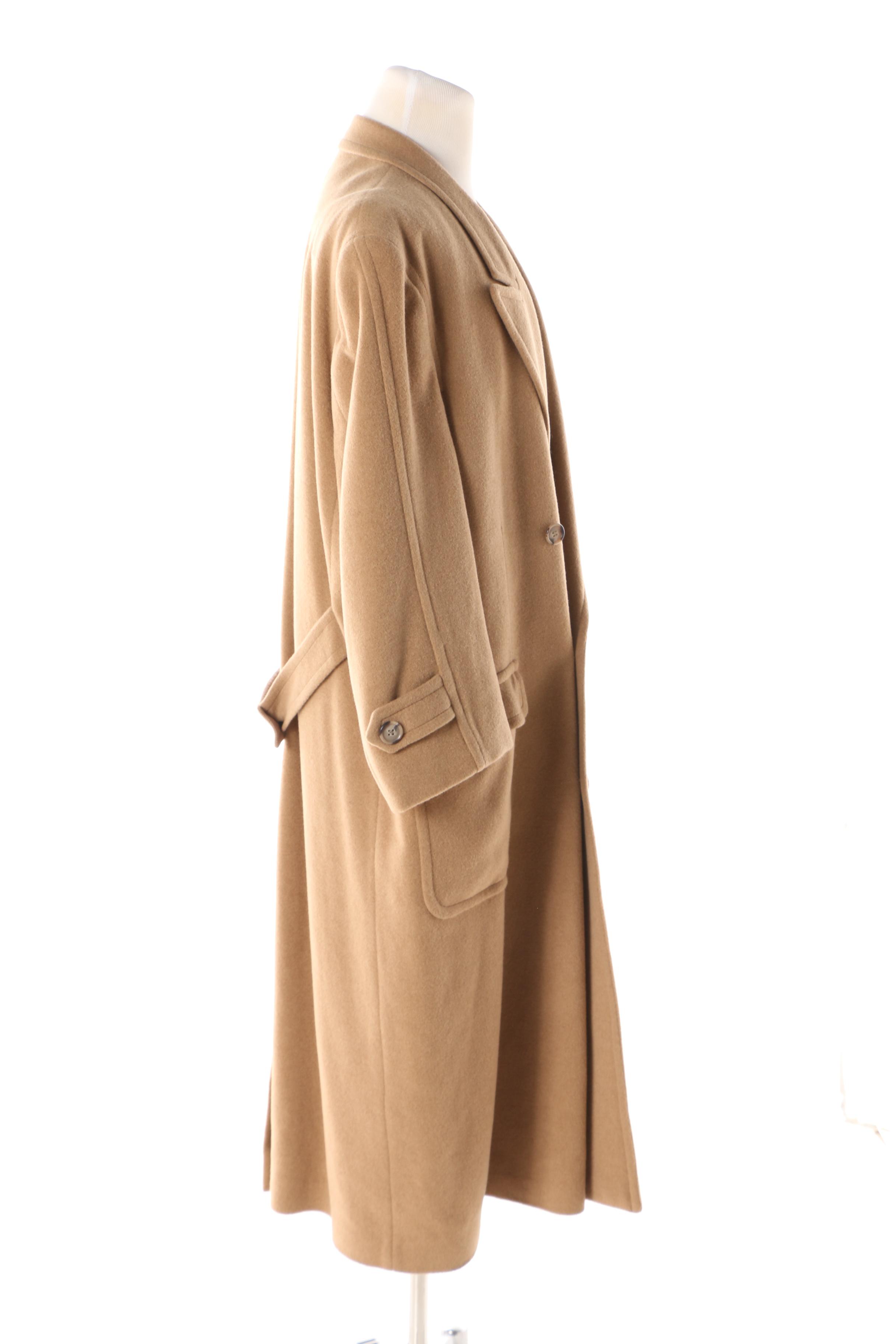 Men's Huntington Camel Hair Blend Double-Breasted Overcoat