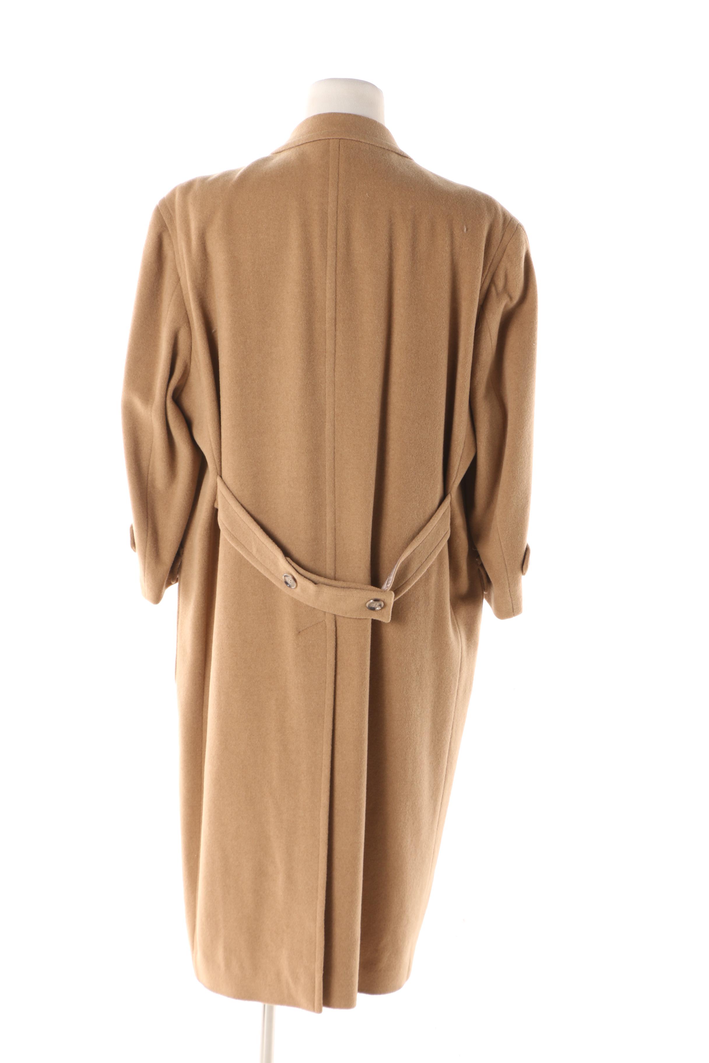 Men's Huntington Camel Hair Blend Double-Breasted Overcoat