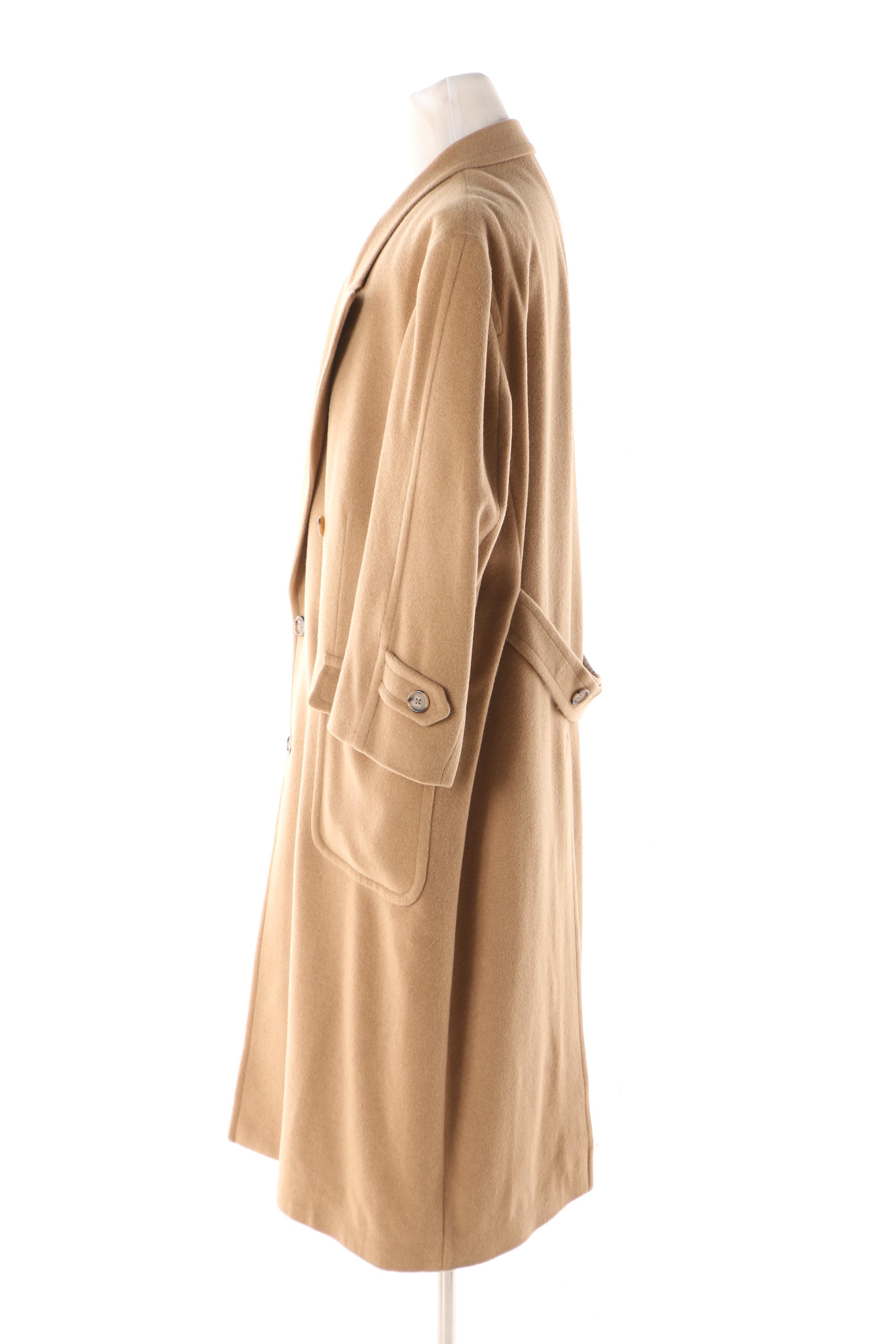 Men's Huntington Camel Hair Blend Double-Breasted Overcoat