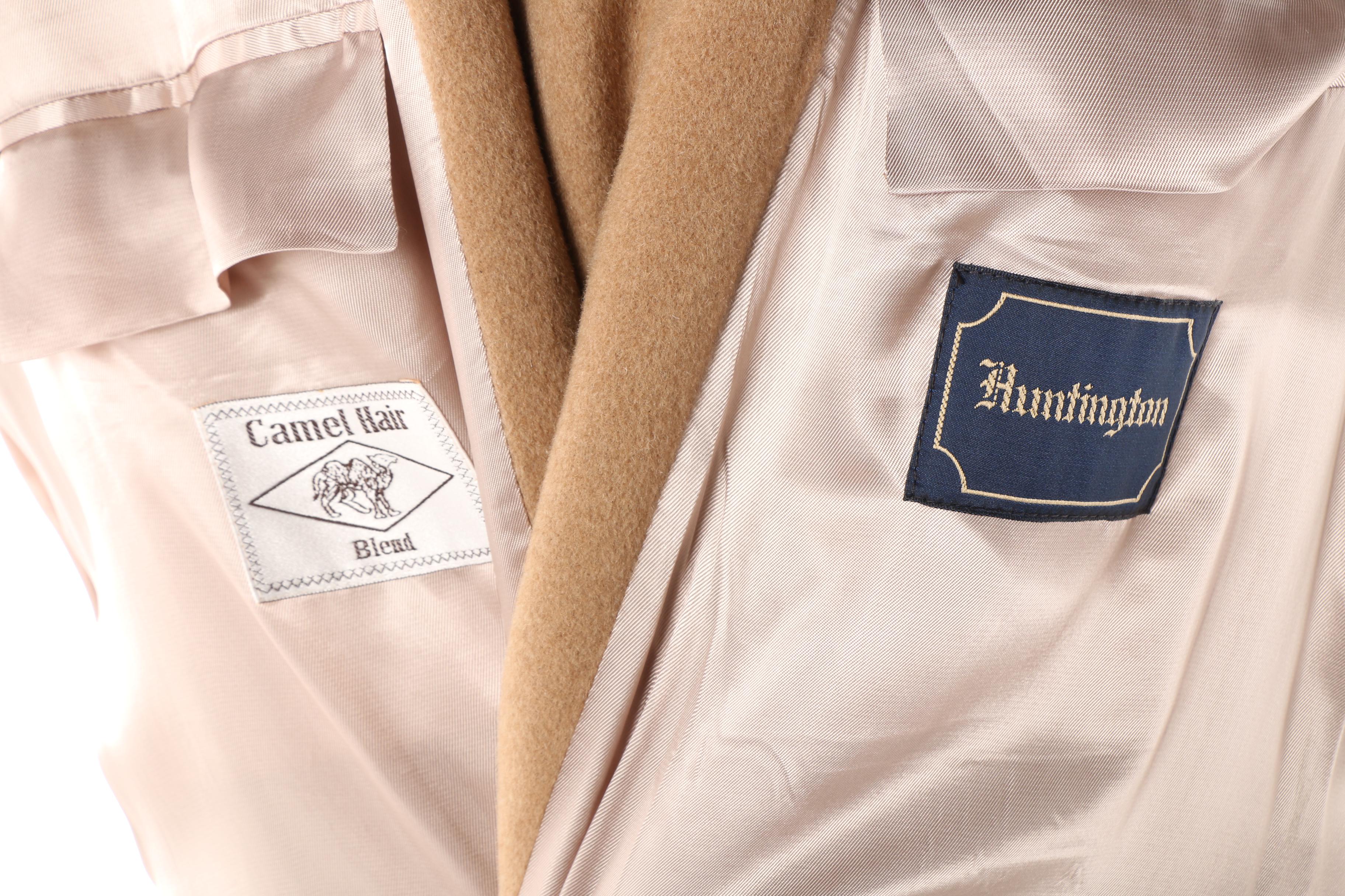 Men's Huntington Camel Hair Blend Double-Breasted Overcoat