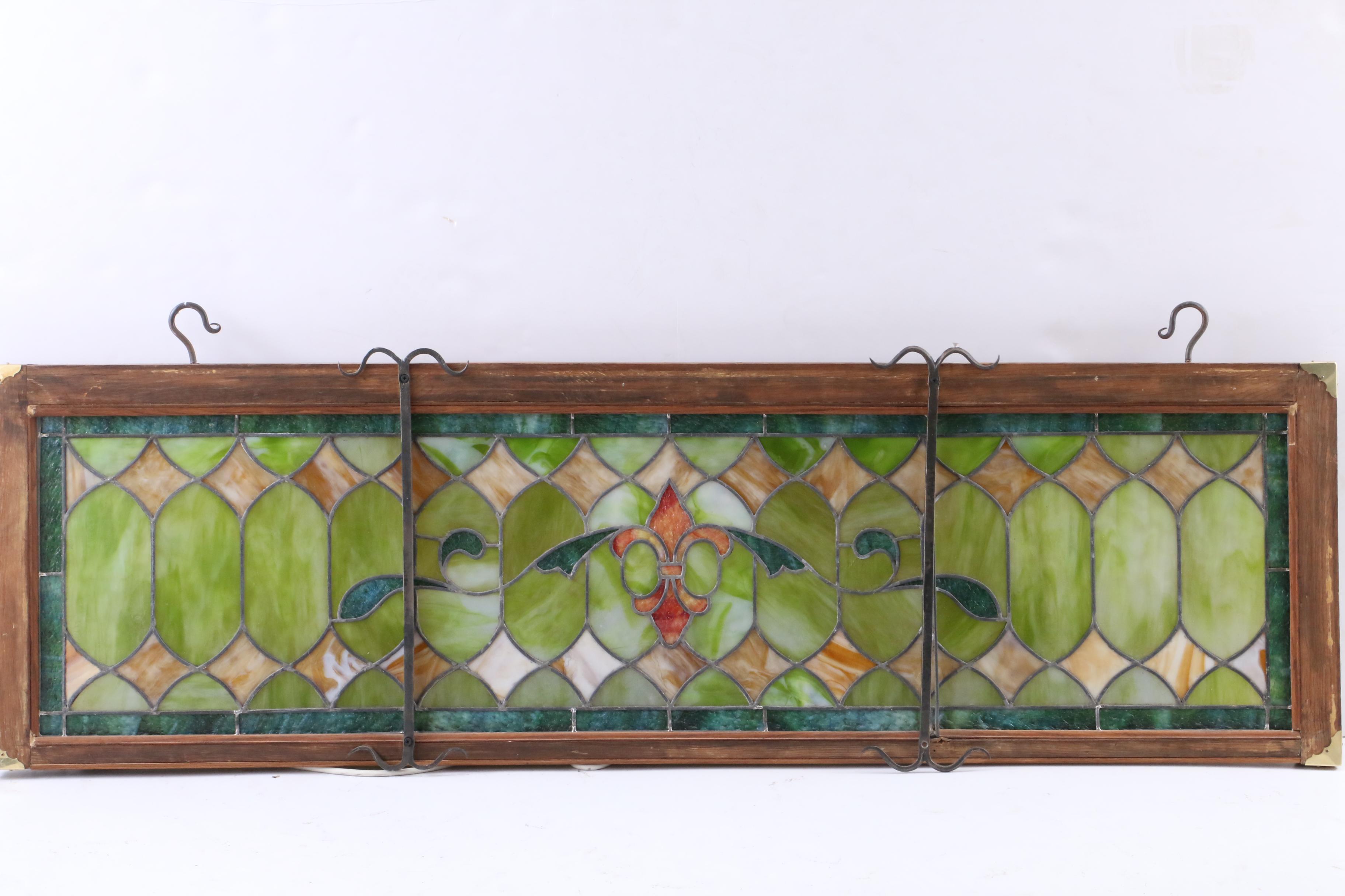 Illuminated Stained and Slag Glass Panel