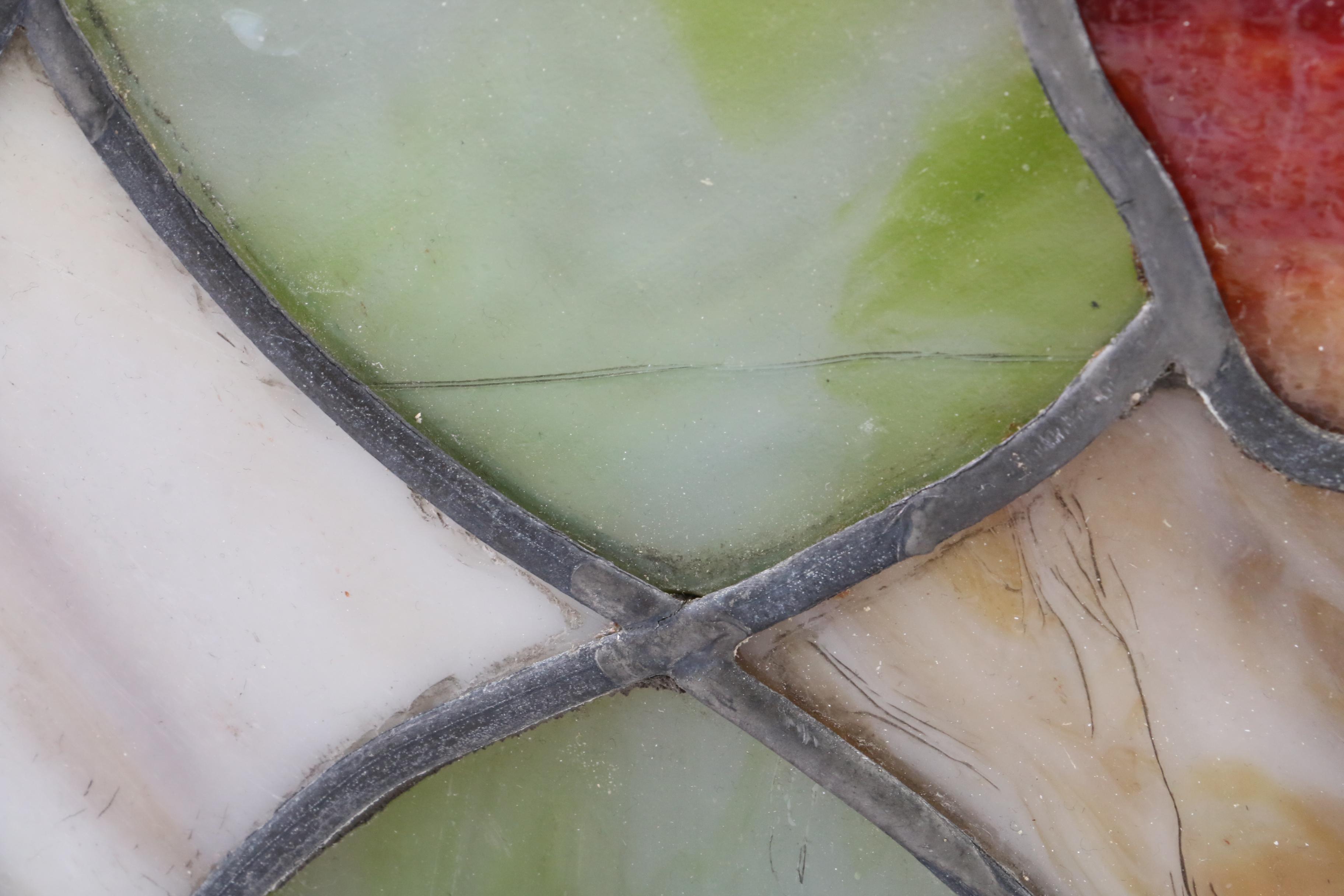 Illuminated Stained and Slag Glass Panel