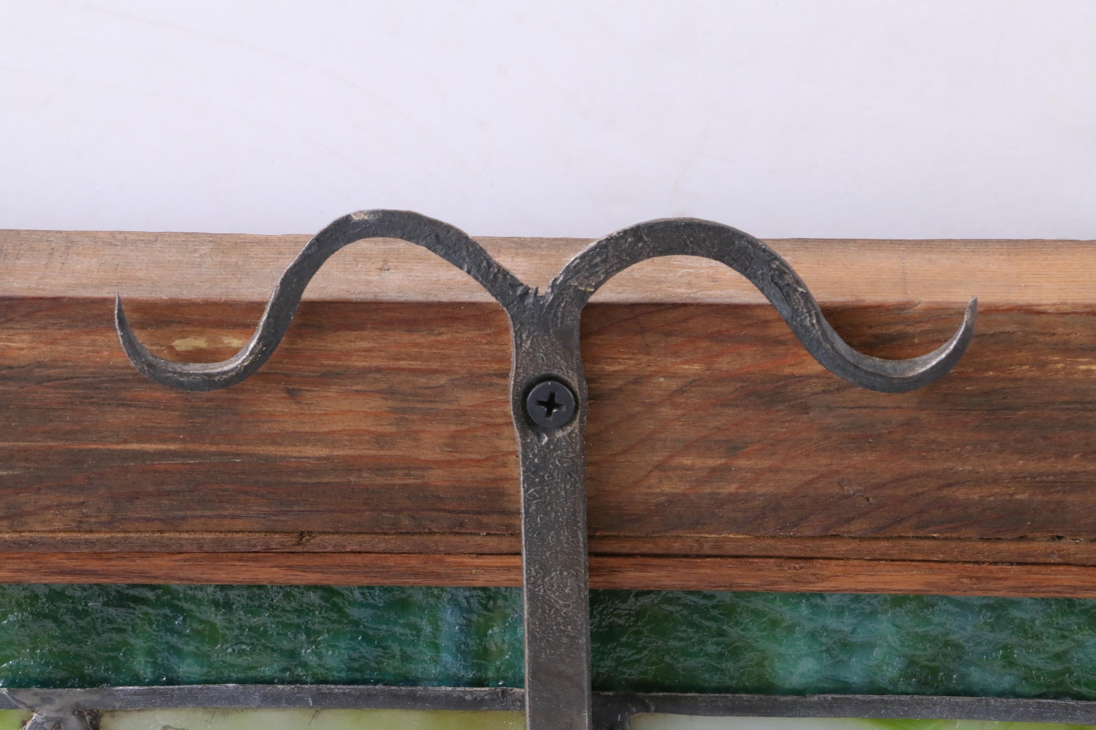 Illuminated Stained and Slag Glass Panel