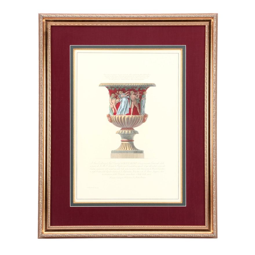 Hand-Colored Giclée Reproduction after Giovanni Battista Piranesi Etching