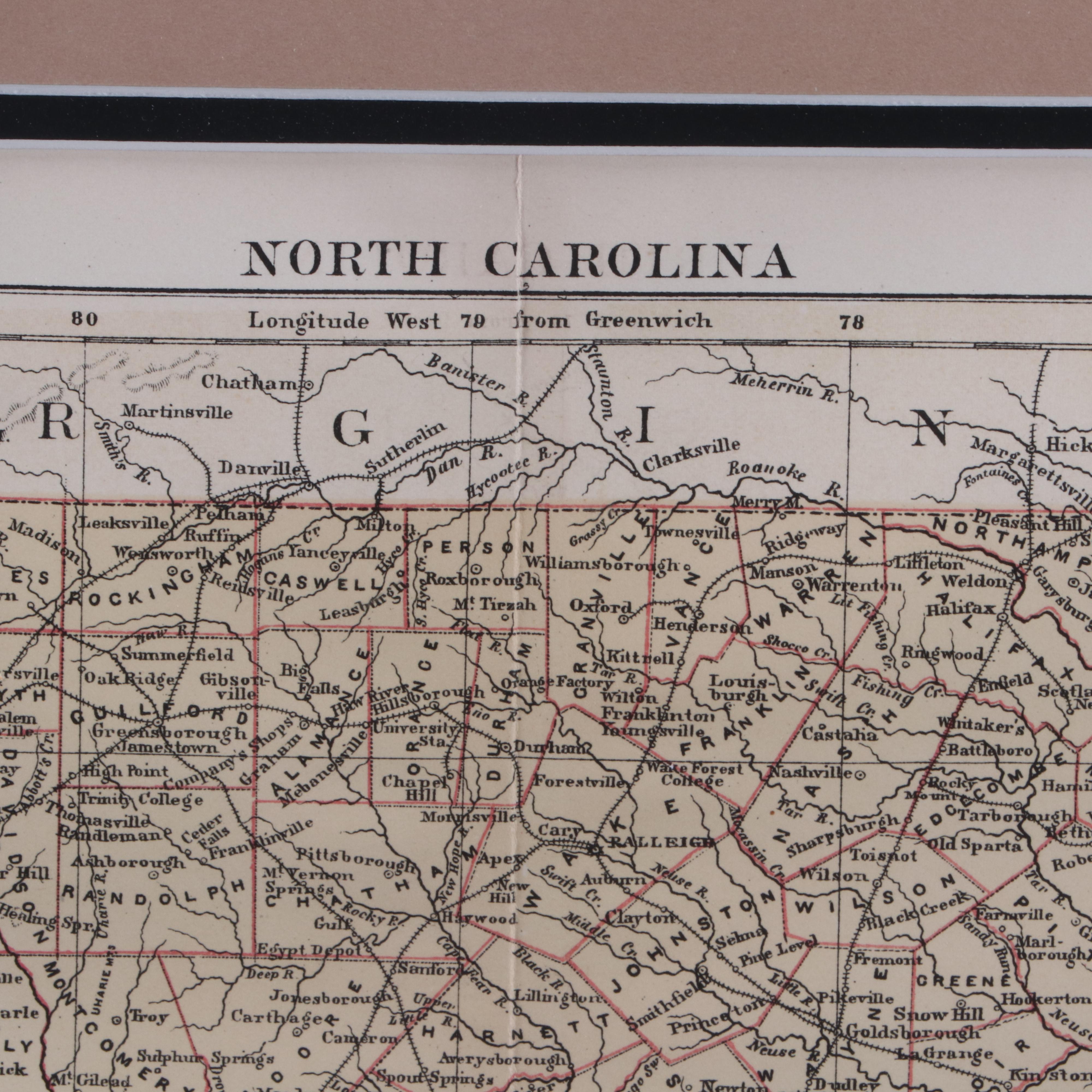 Antique Map "North Carolina"