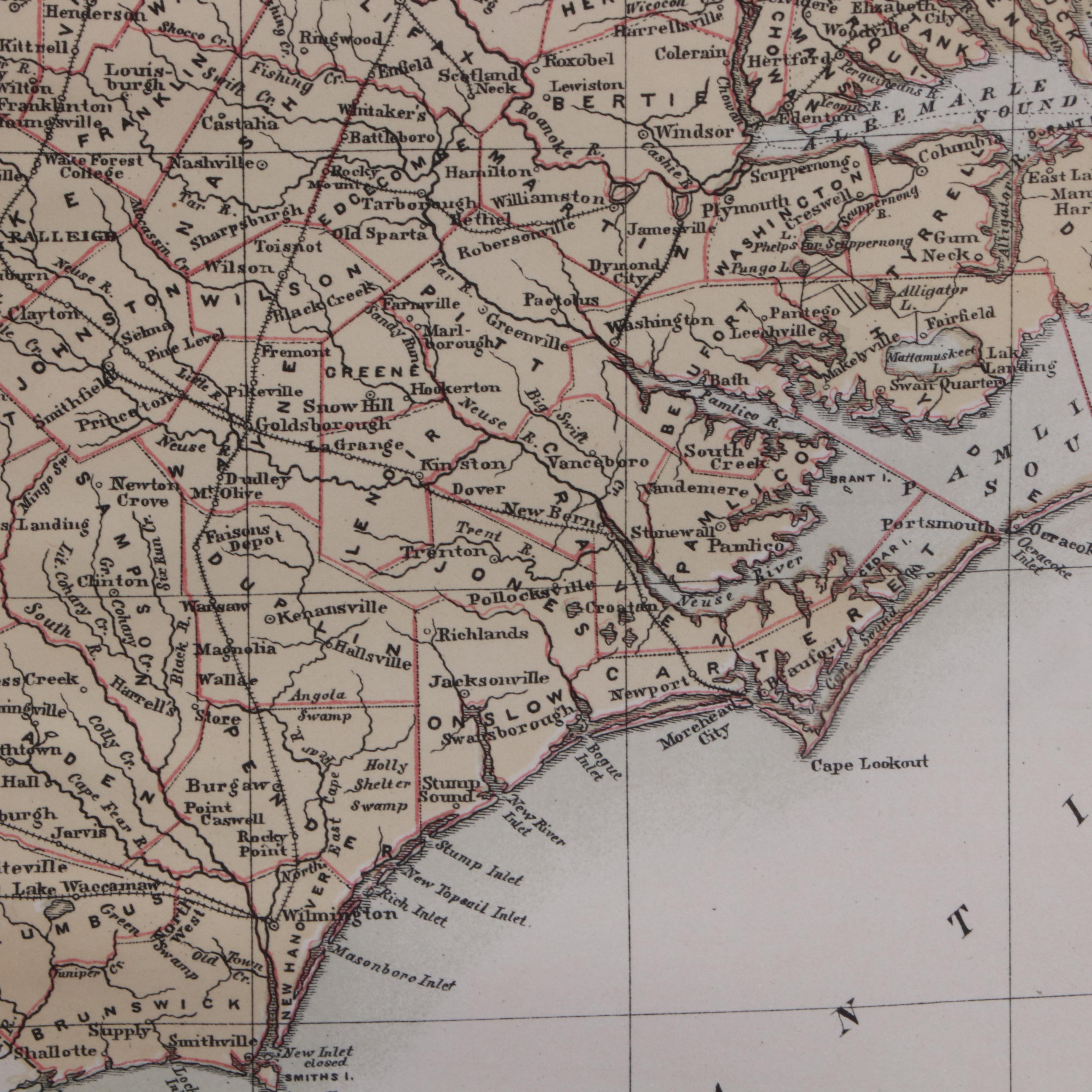 Antique Map "North Carolina"