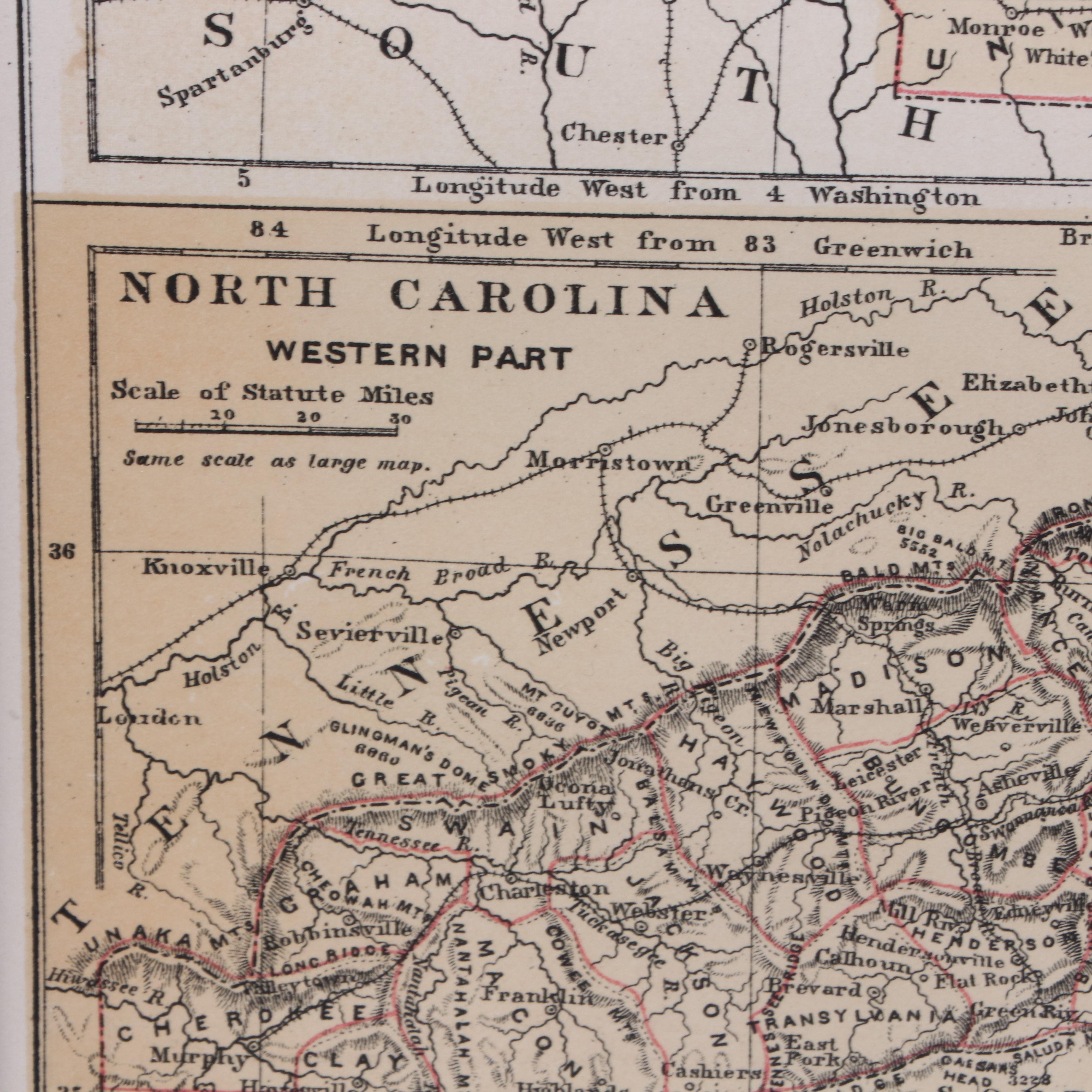 Antique Map "North Carolina"