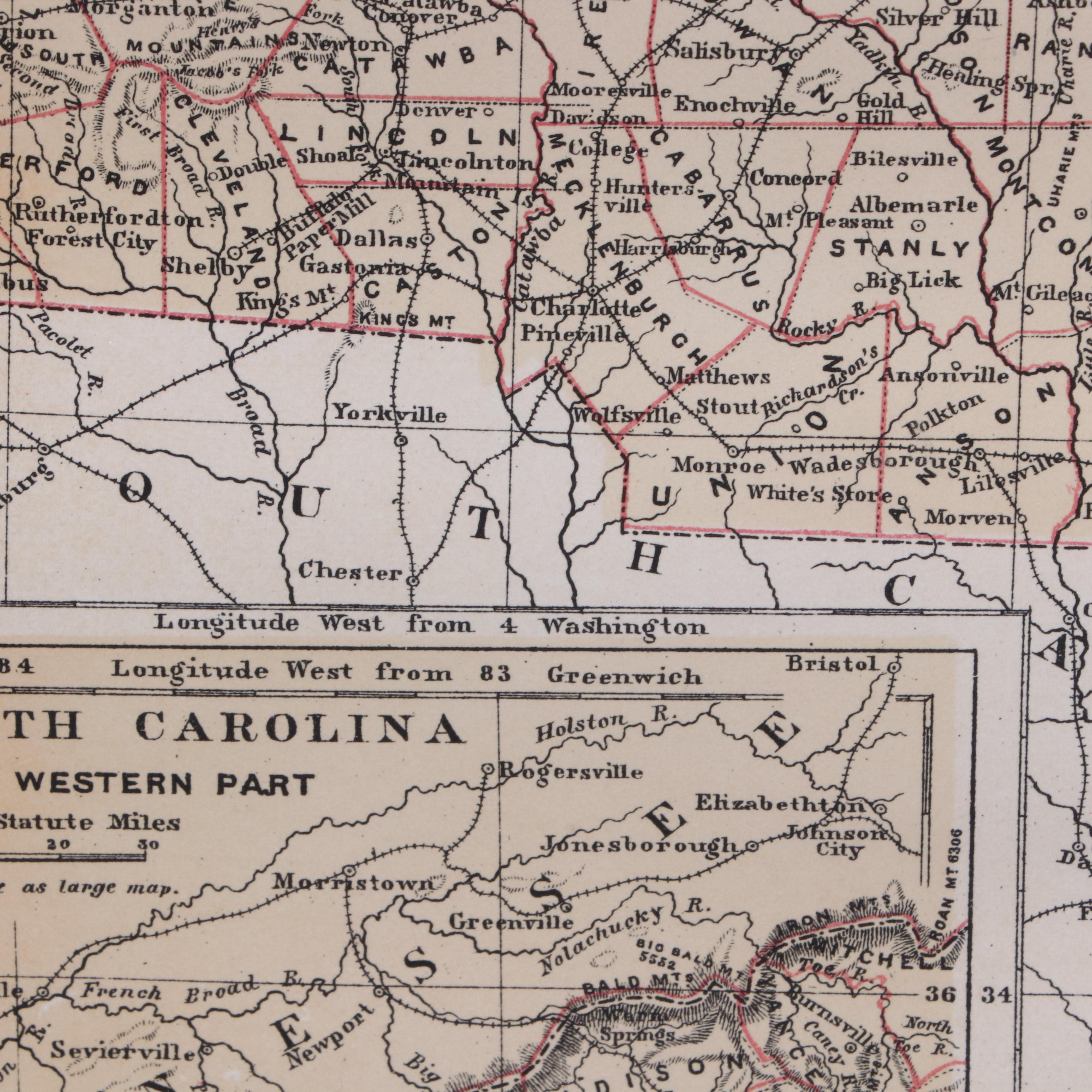 Antique Map "North Carolina"