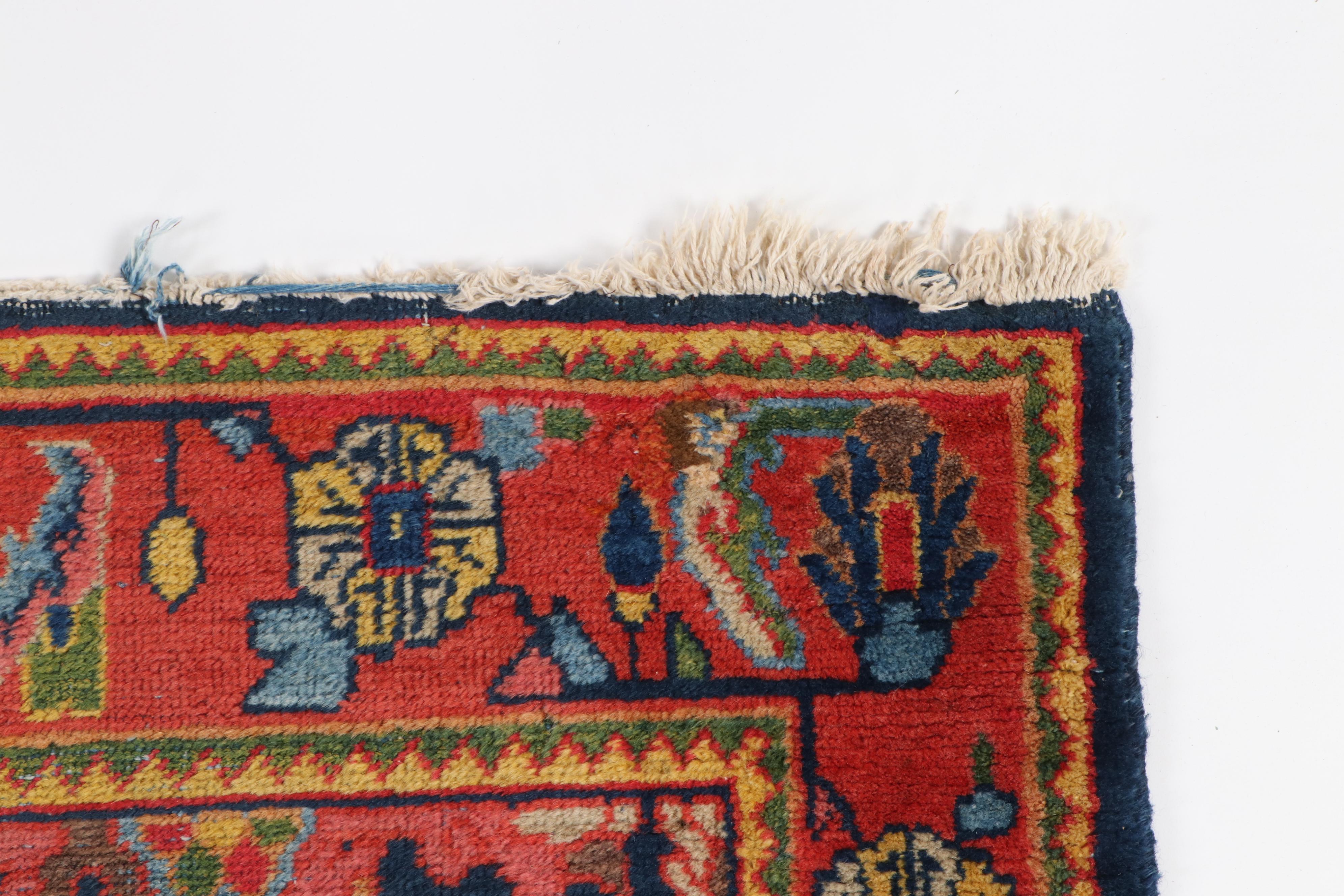 Hand-Knotted Persian Kurdish Bijar Wool Runner