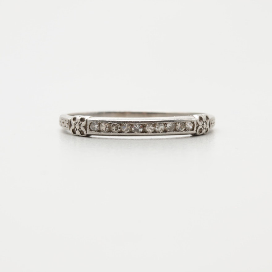 Vintage Platinum Diamond Ring