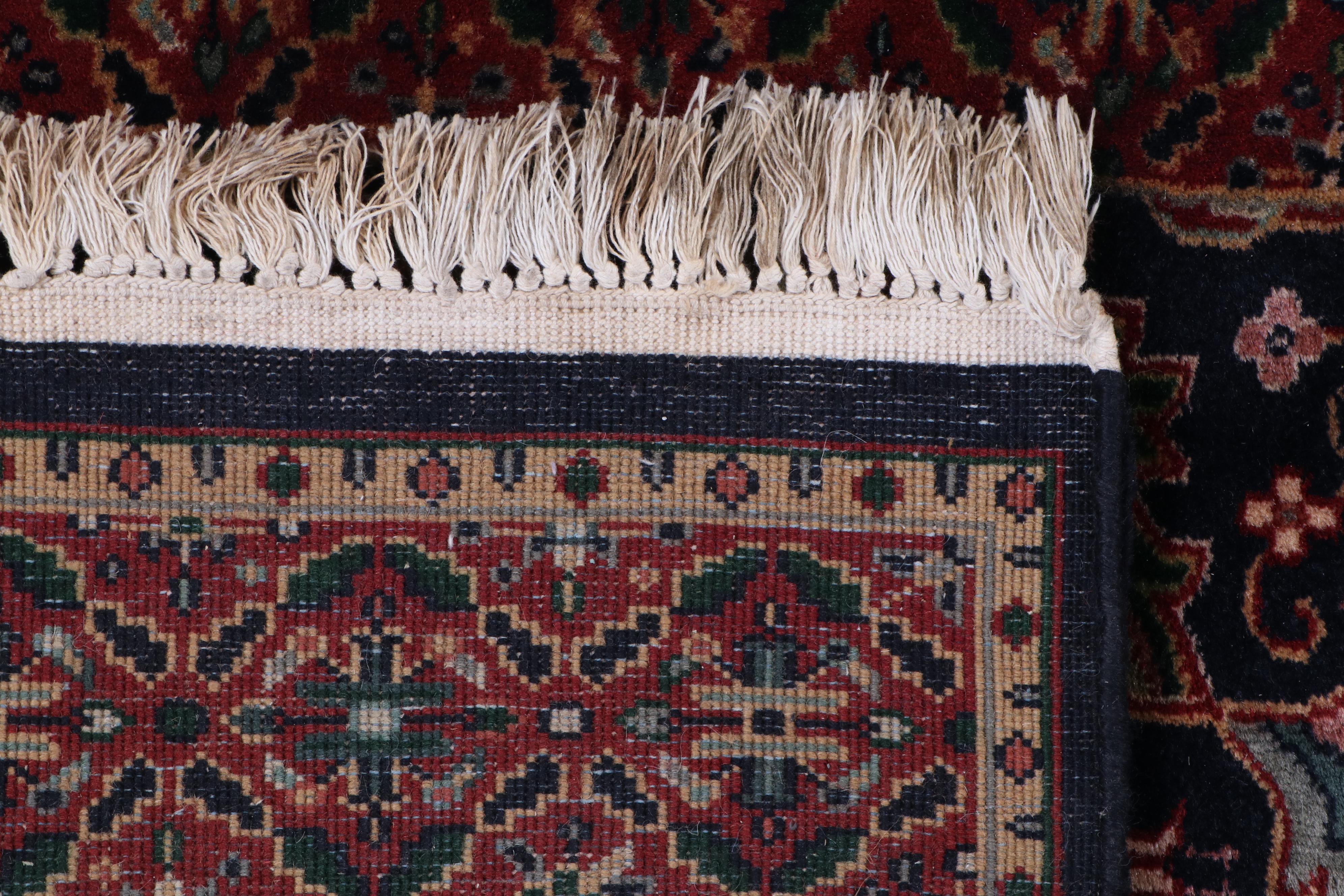 Hand-Knotted Indo-Persian Wool Runner