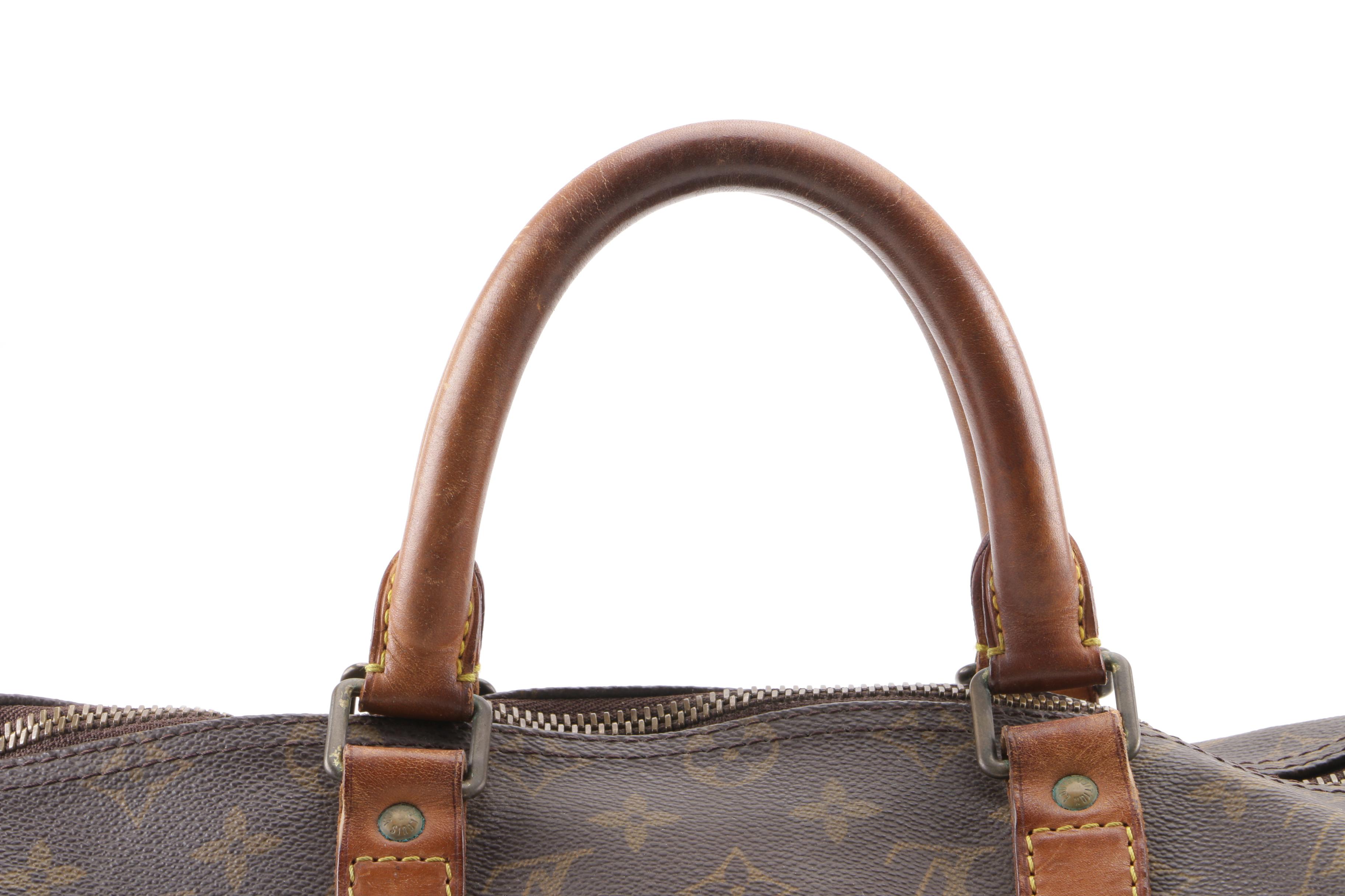 1990 Vintage Louis Vuitton Paris Monogram Canvas Keepall Duffle