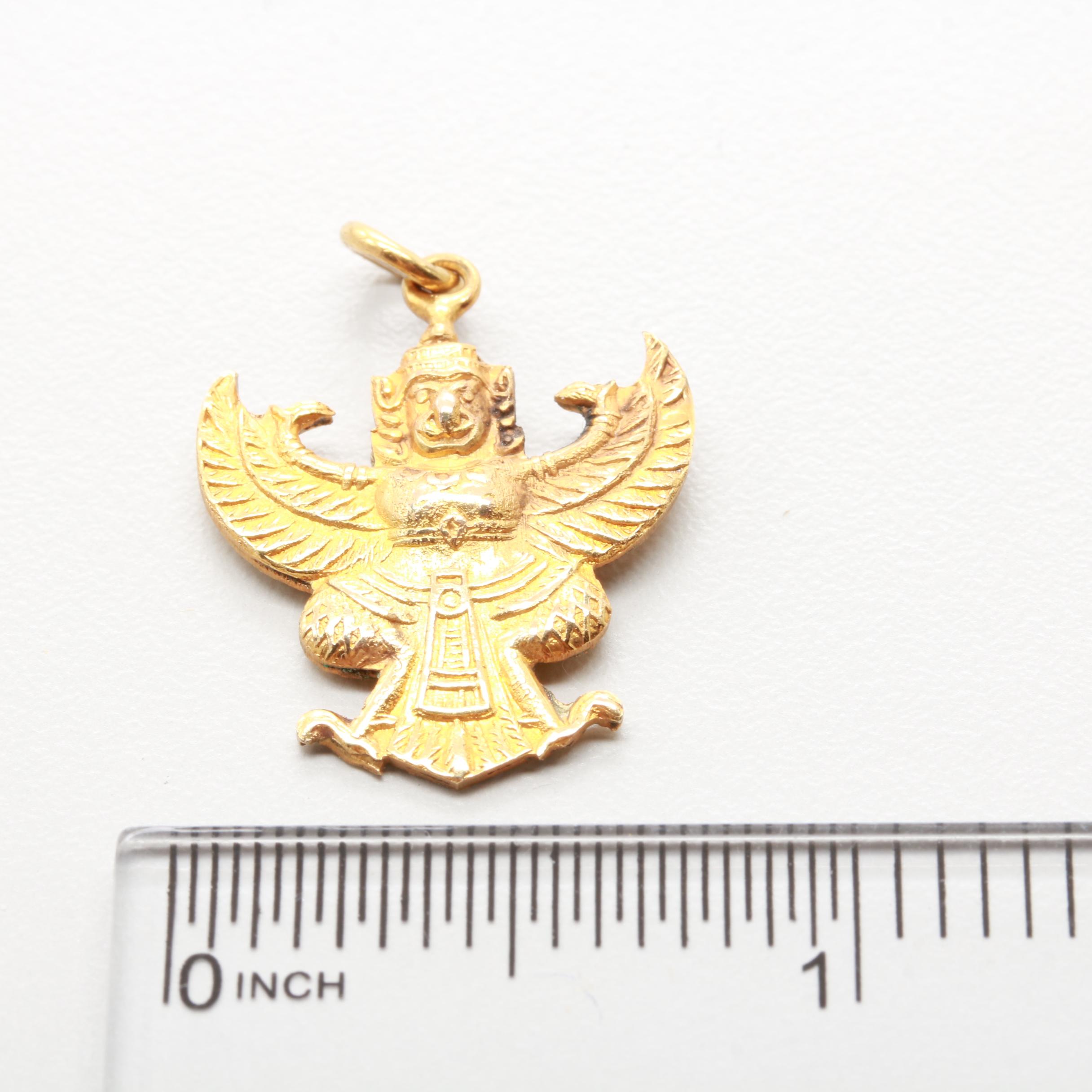 10K Yellow Gold Garuda Pendant