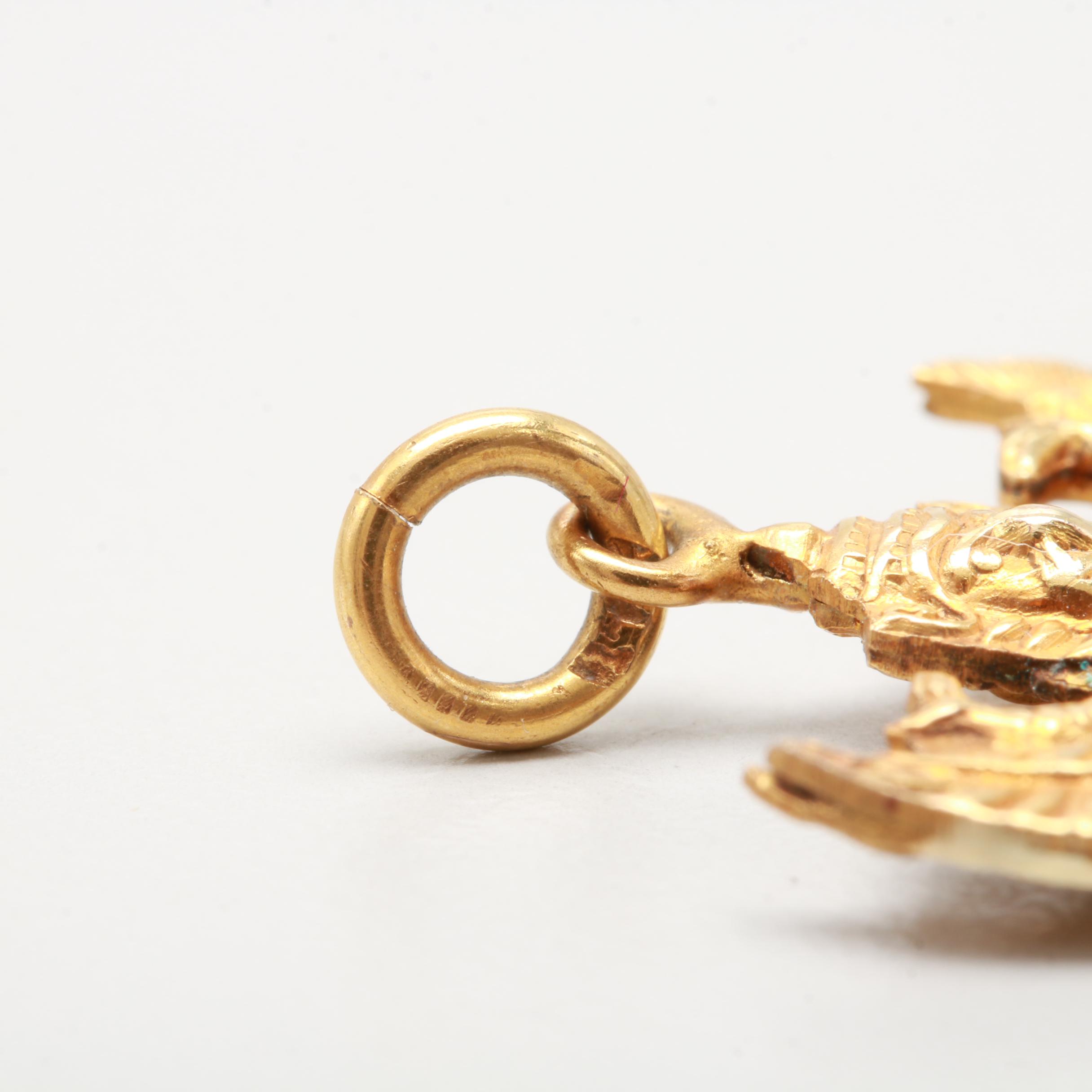 10K Yellow Gold Garuda Pendant