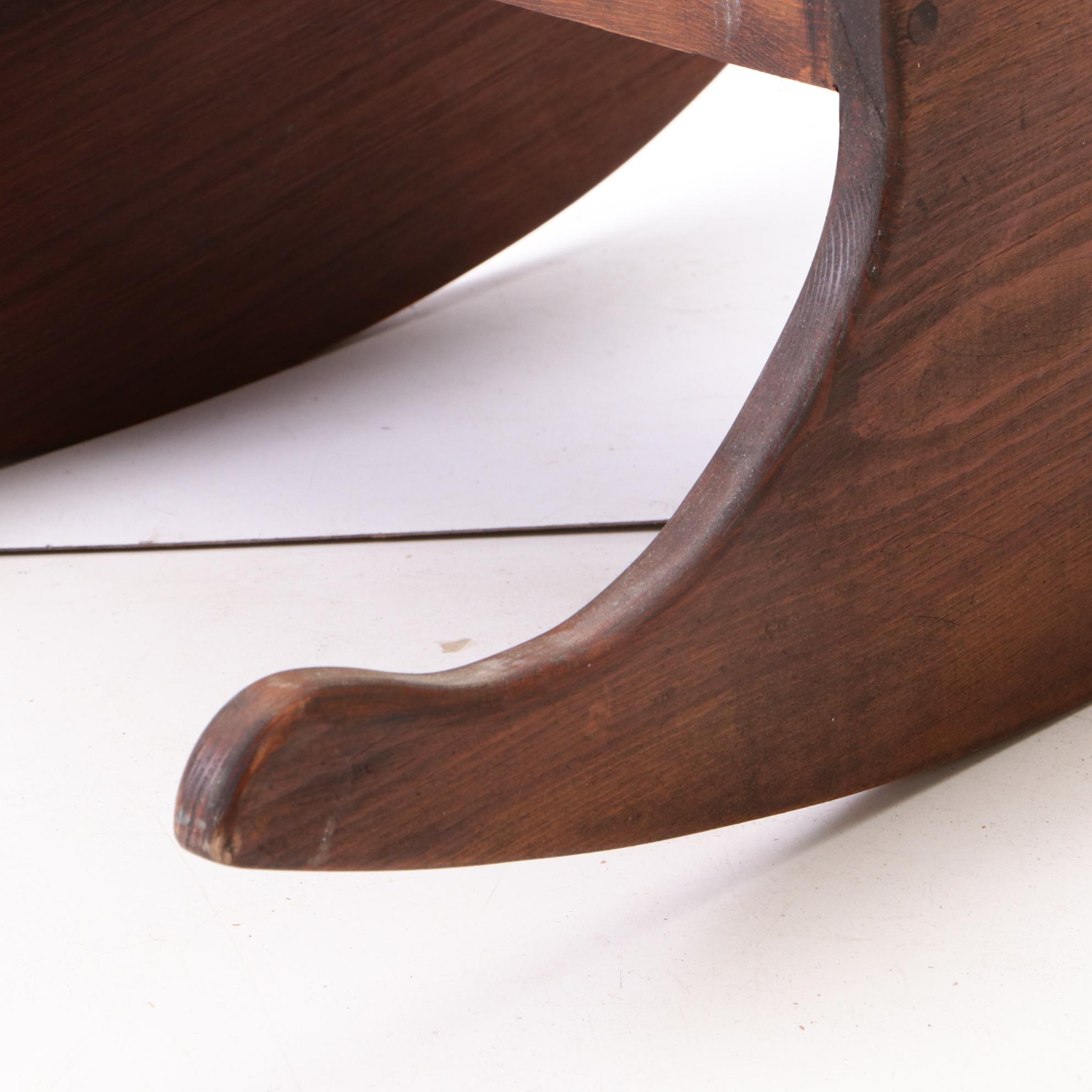 Artisan Made Pine Child's Rocking Chair by William Whalen, Late 20th Century