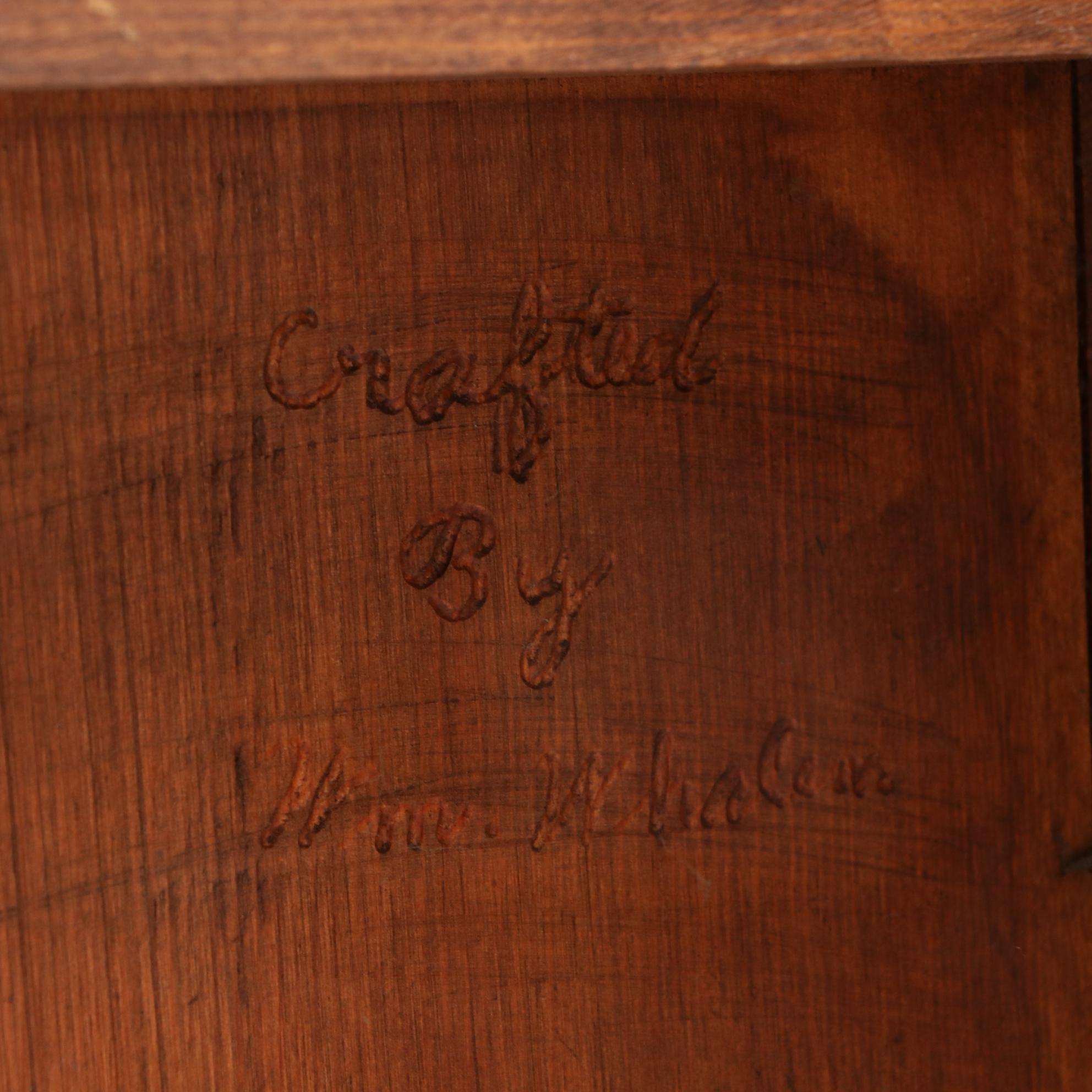 Artisan Made Pine Child's Rocking Chair by William Whalen, Late 20th Century