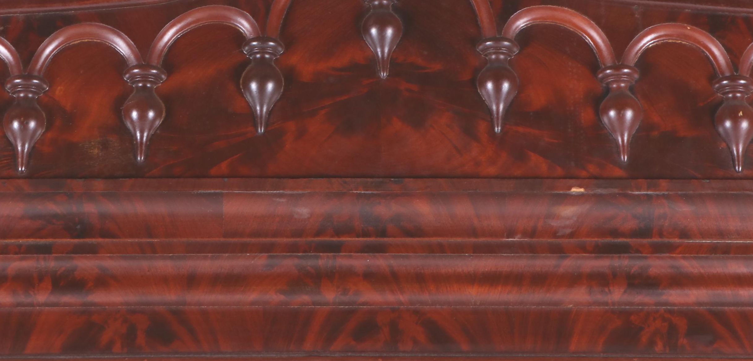 Victorian Gothic Revival Mahogany Display Cabinet, 19th Century