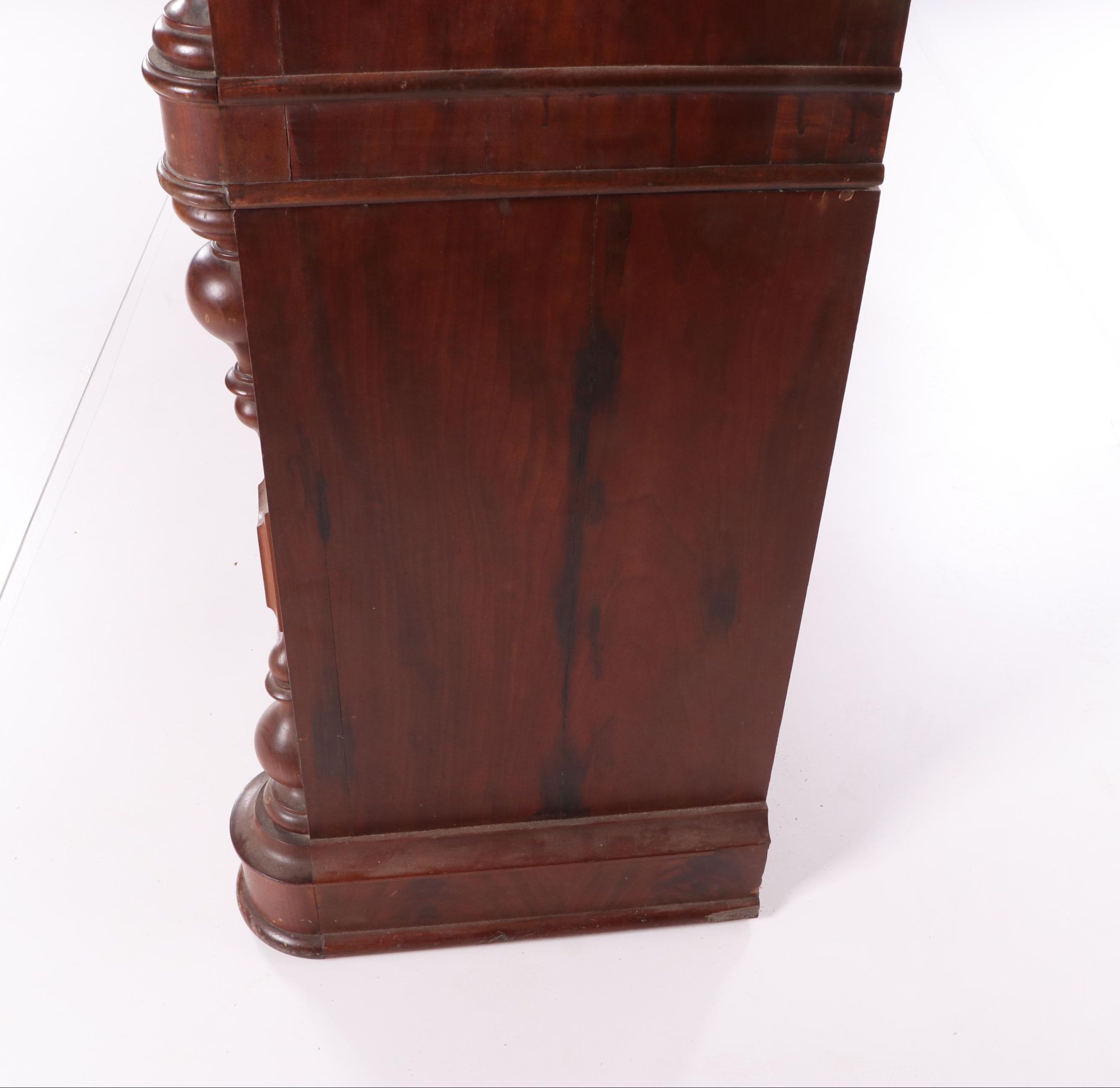 Victorian Gothic Revival Mahogany Display Cabinet, 19th Century