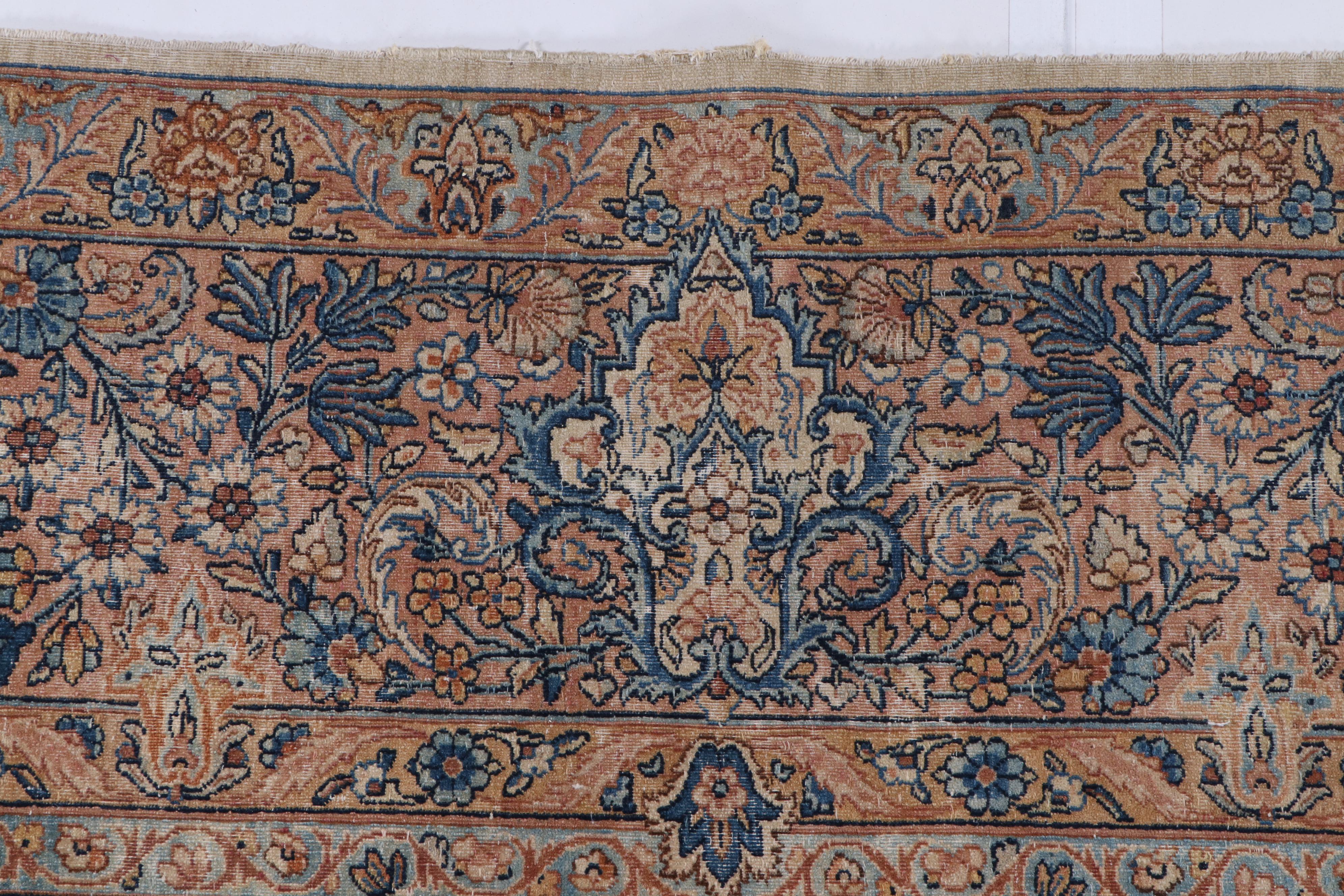 Hand-Knotted Persian Kerman Wool Palace Sized Rug