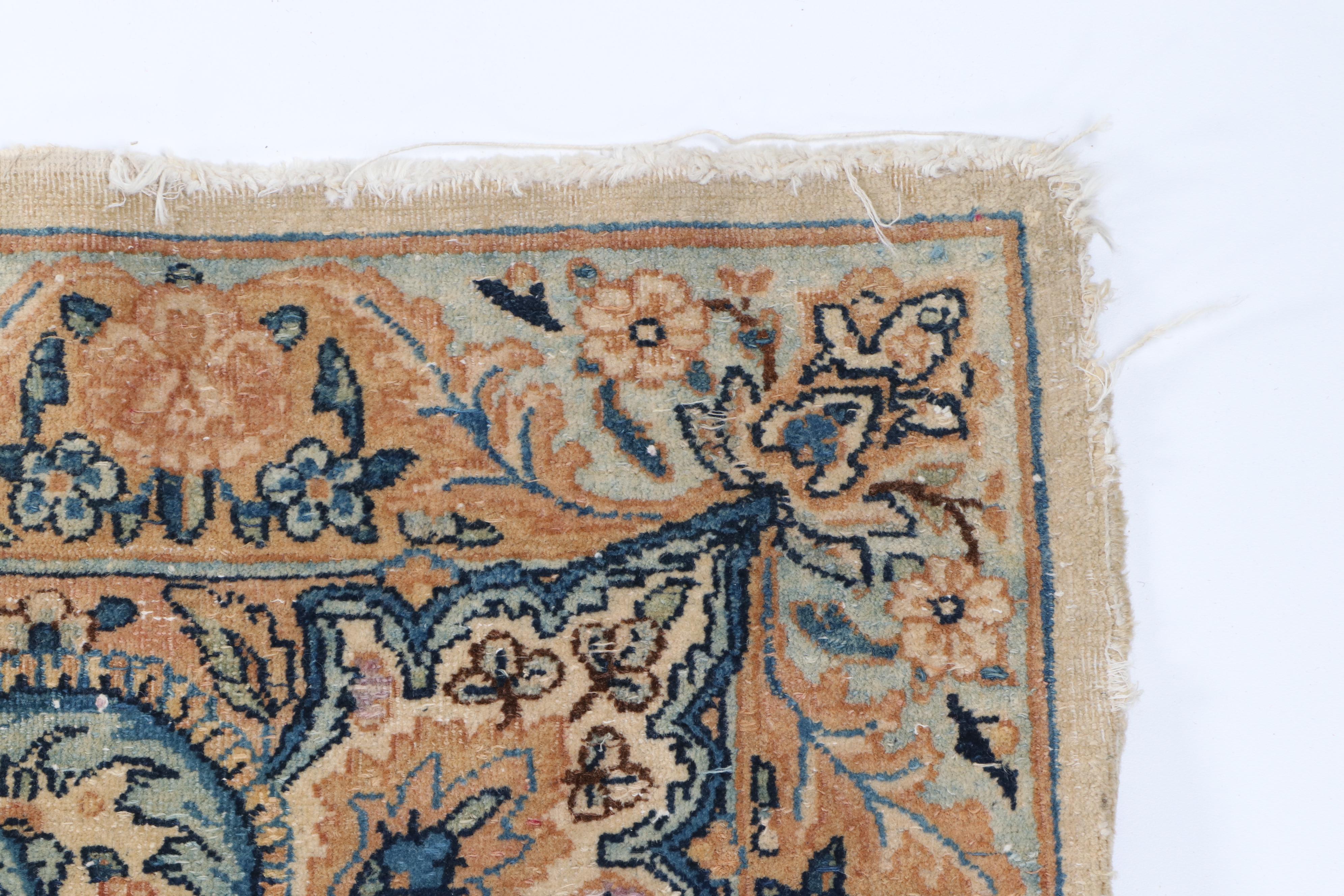 Hand-Knotted Persian Kerman Wool Palace Sized Rug