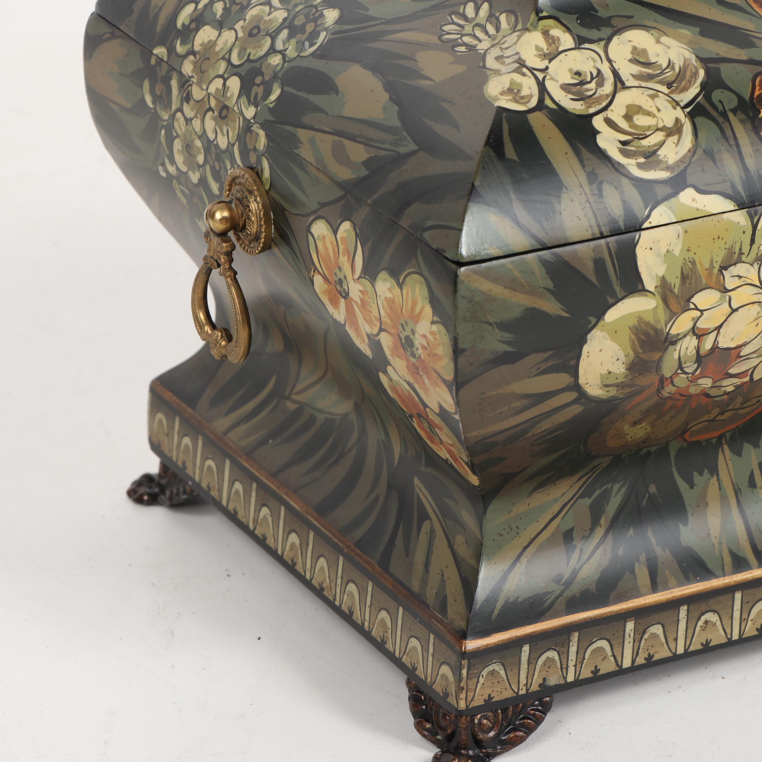 Hand-Painted Wooden Trinket Boxes Including Raymond Waites