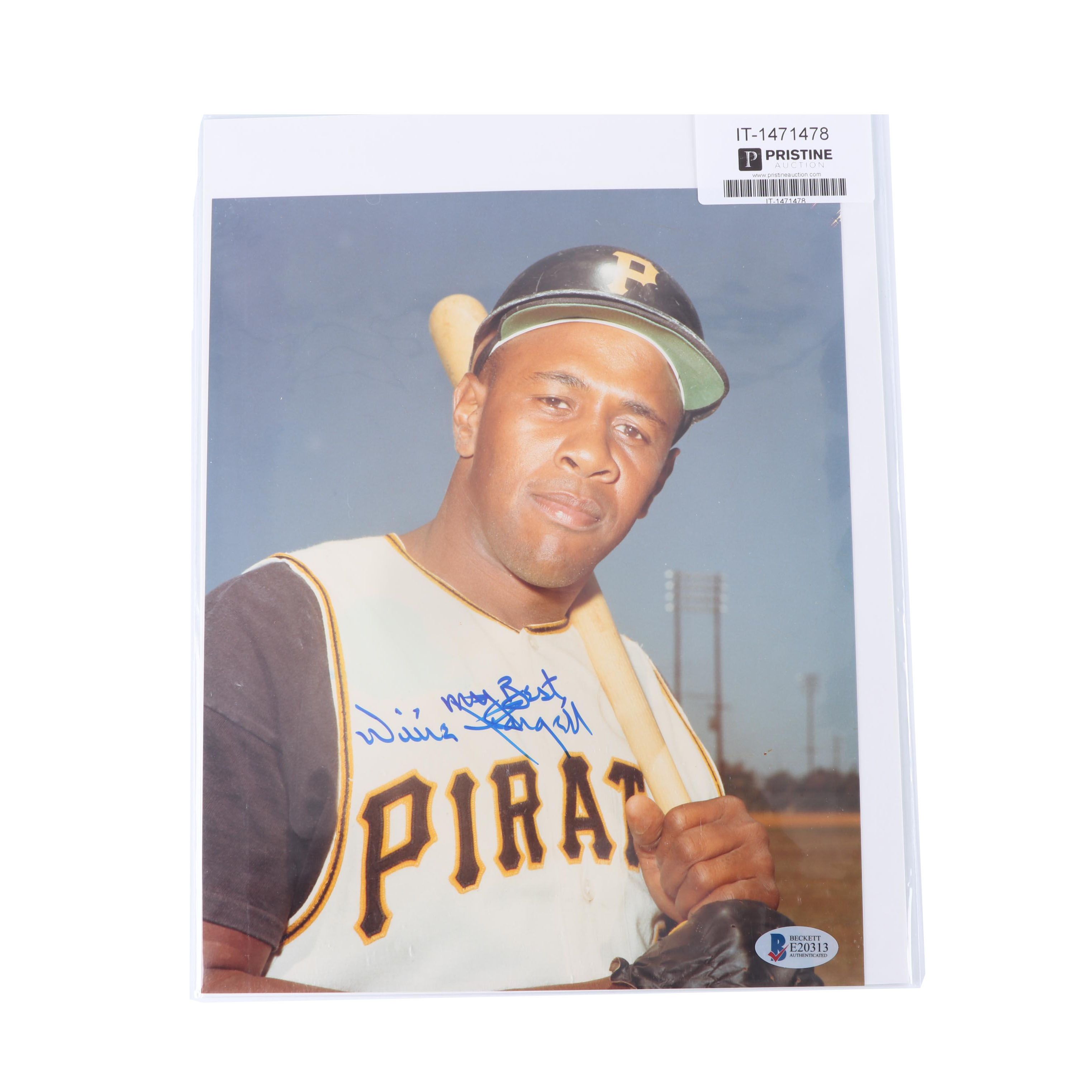 Willie Stargell Autographed Digital Print - Beckett COA