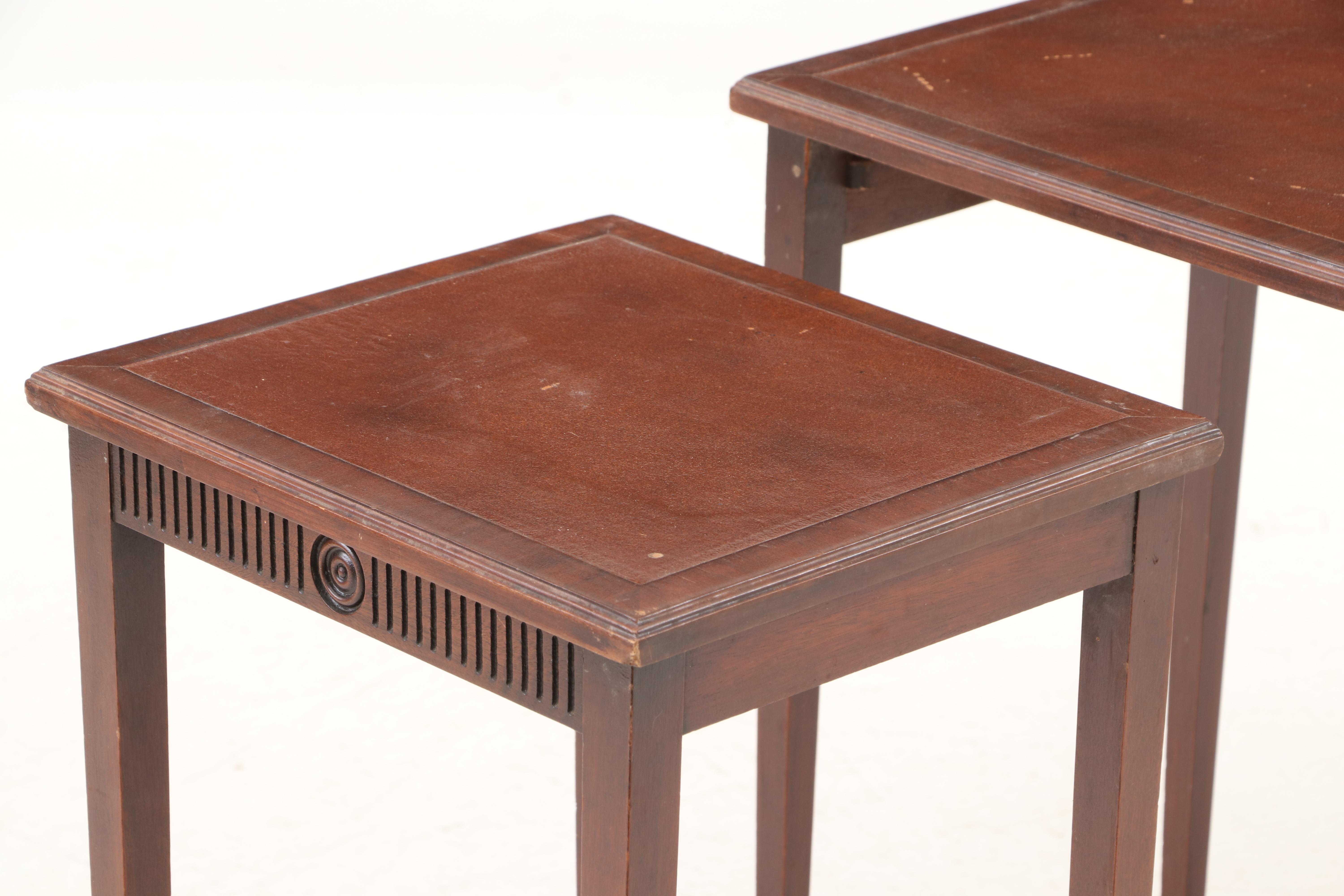 Federal Style Mahogany Nesting Tables, Mid-20th Century