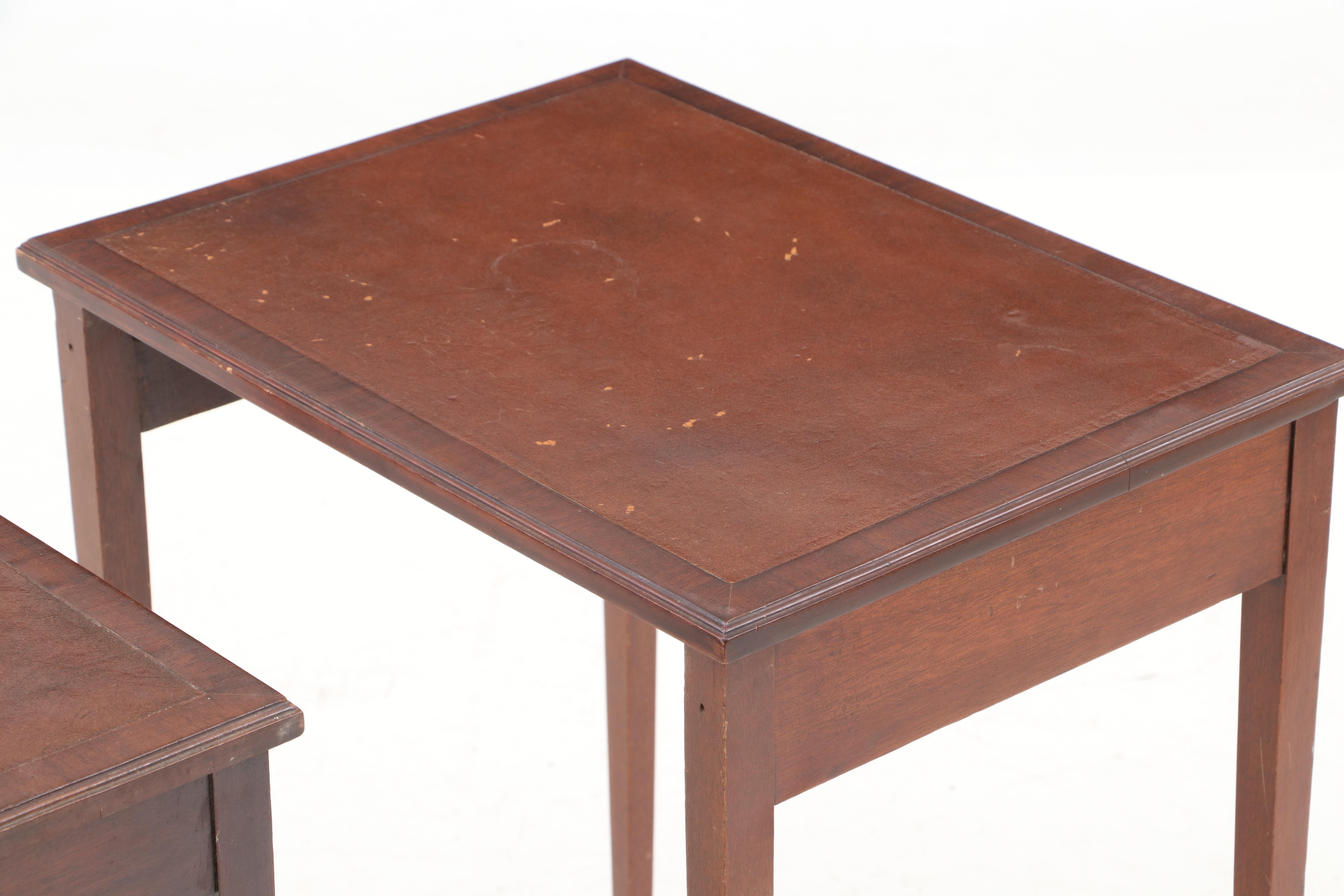 Federal Style Mahogany Nesting Tables, Mid-20th Century