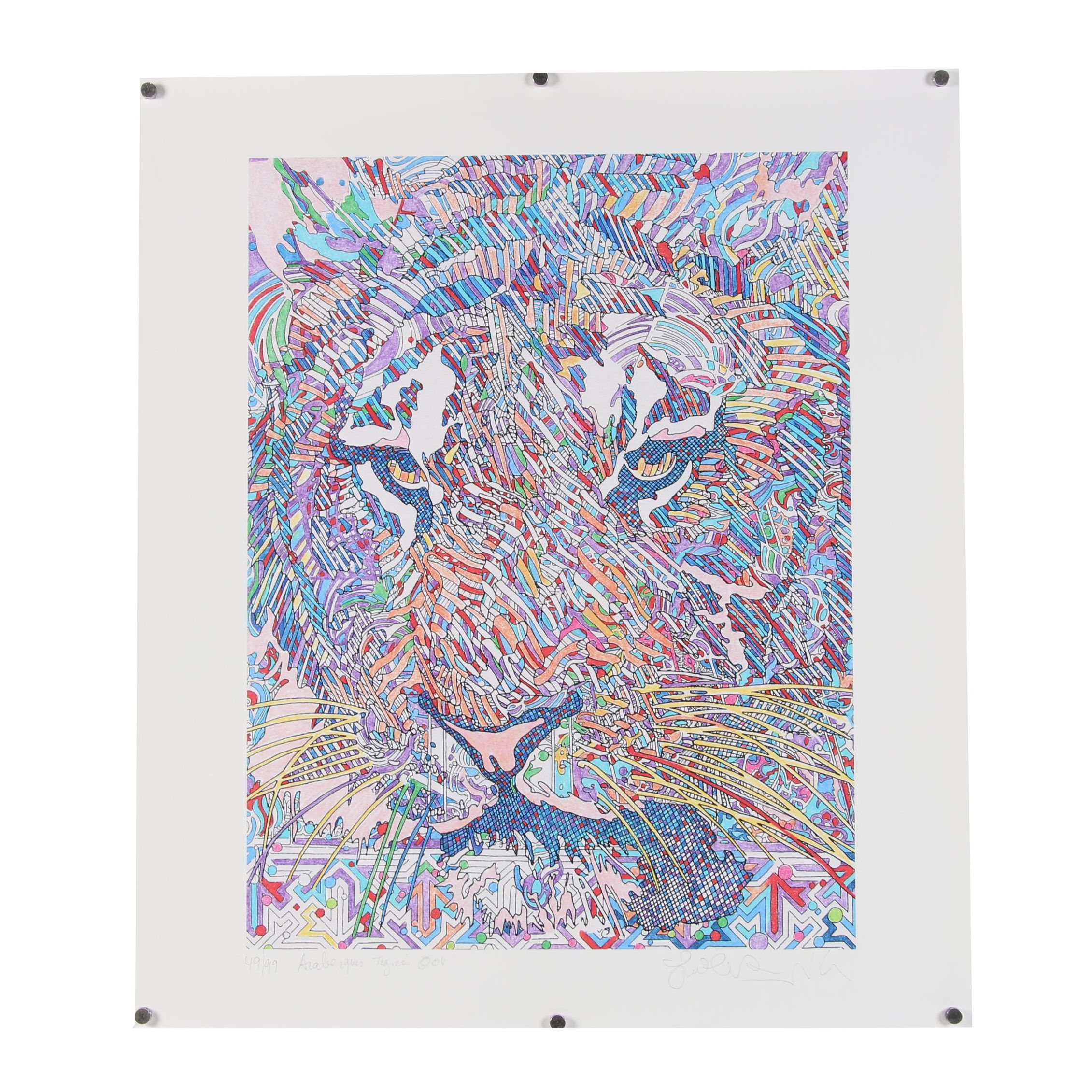 Guillaume Azoulay Giclée "Arabesques Tigreés"