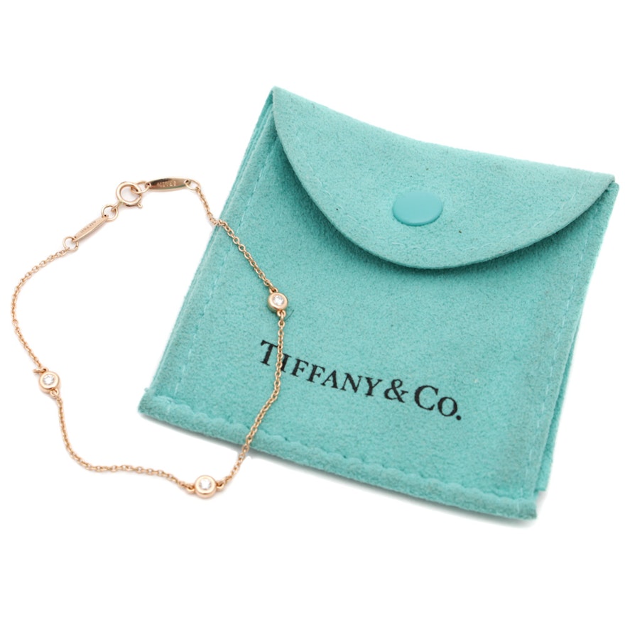 Elsa Peretti for Tiffany & Co. 18K Rose Gold "Diamonds By the Yard" Bracelet