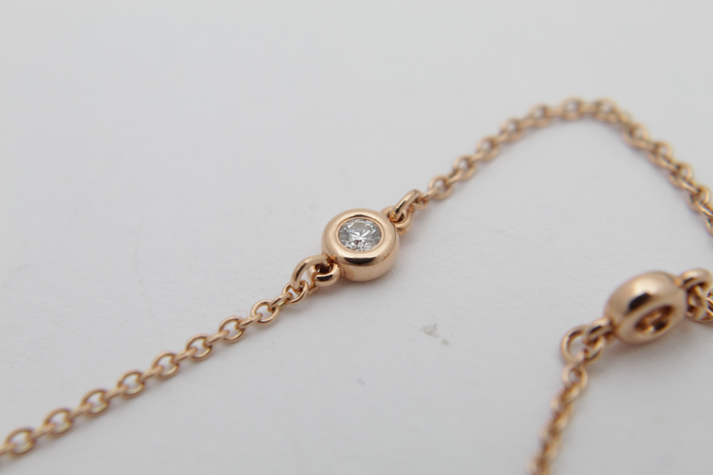 Elsa Peretti for Tiffany & Co. 18K Rose Gold "Diamonds By the Yard" Bracelet