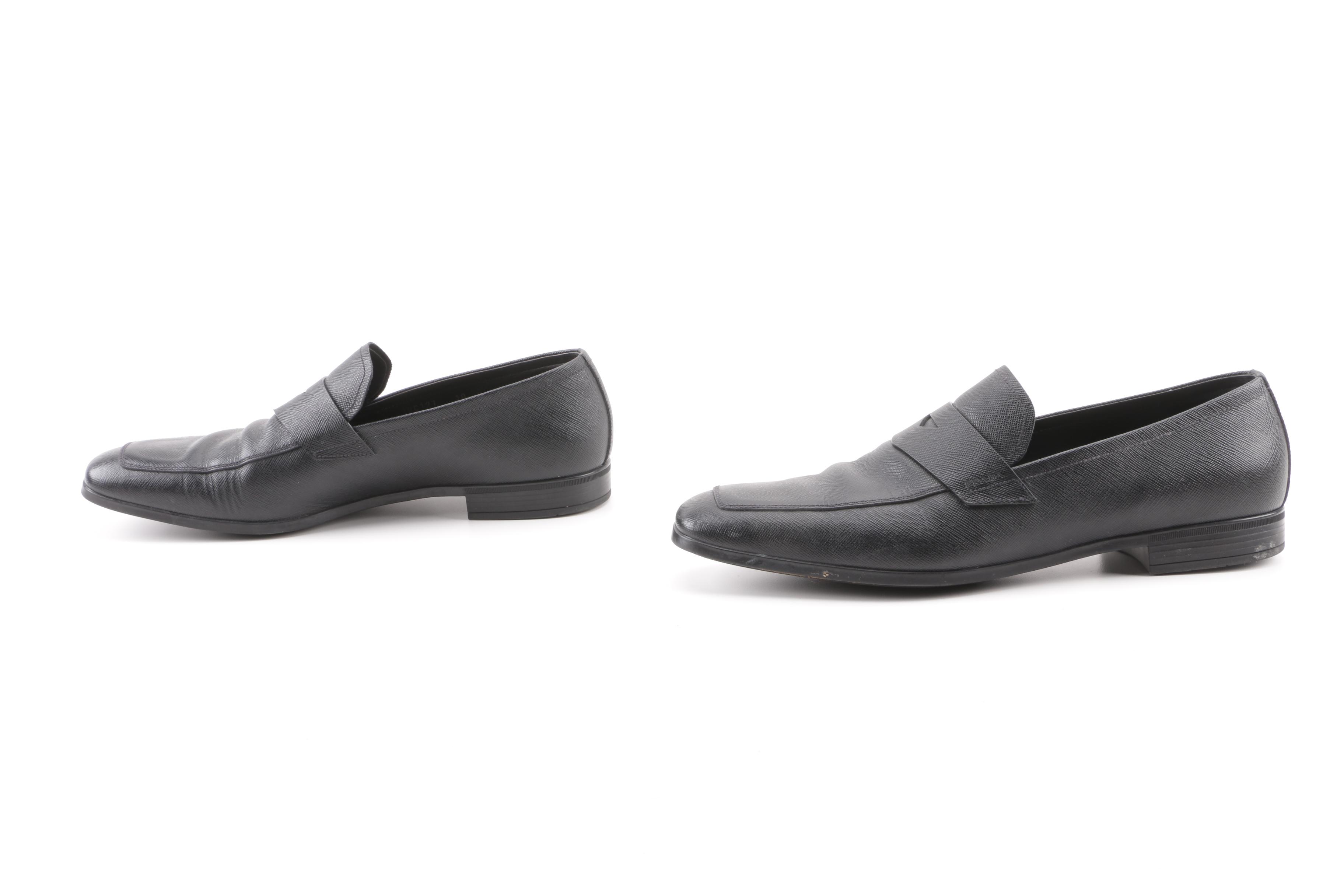 Men's Prada and Salvatore Ferragamo Leather and Suede Penny Loafers