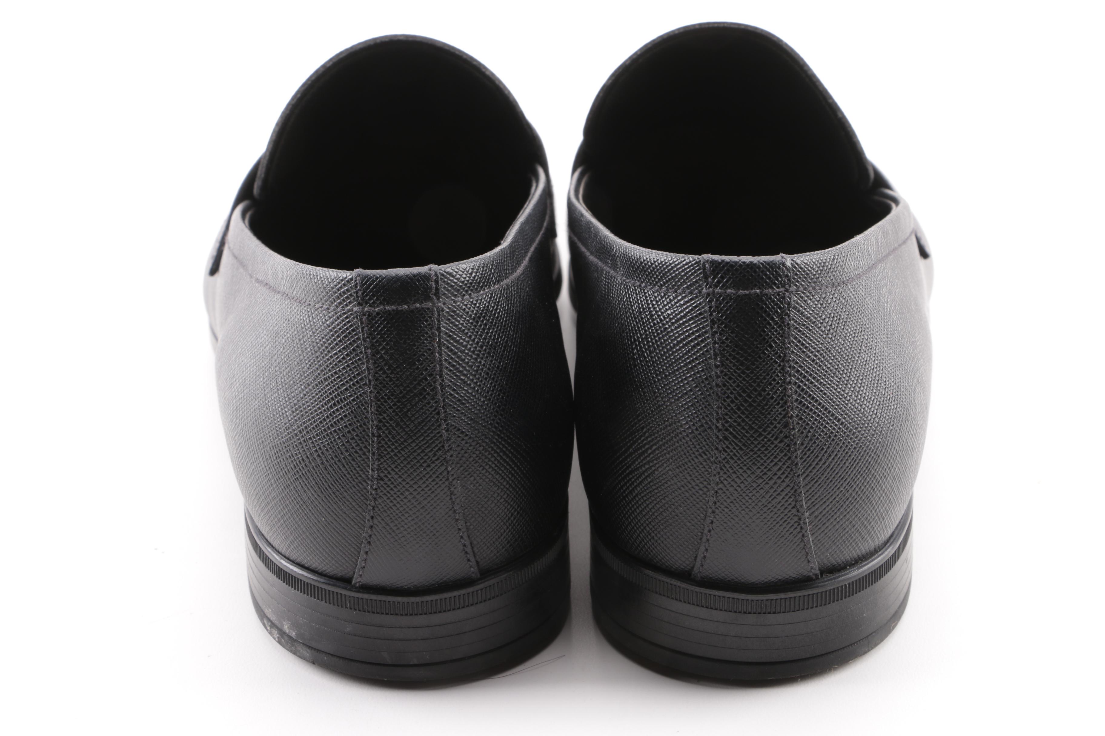 Men's Prada and Salvatore Ferragamo Leather and Suede Penny Loafers