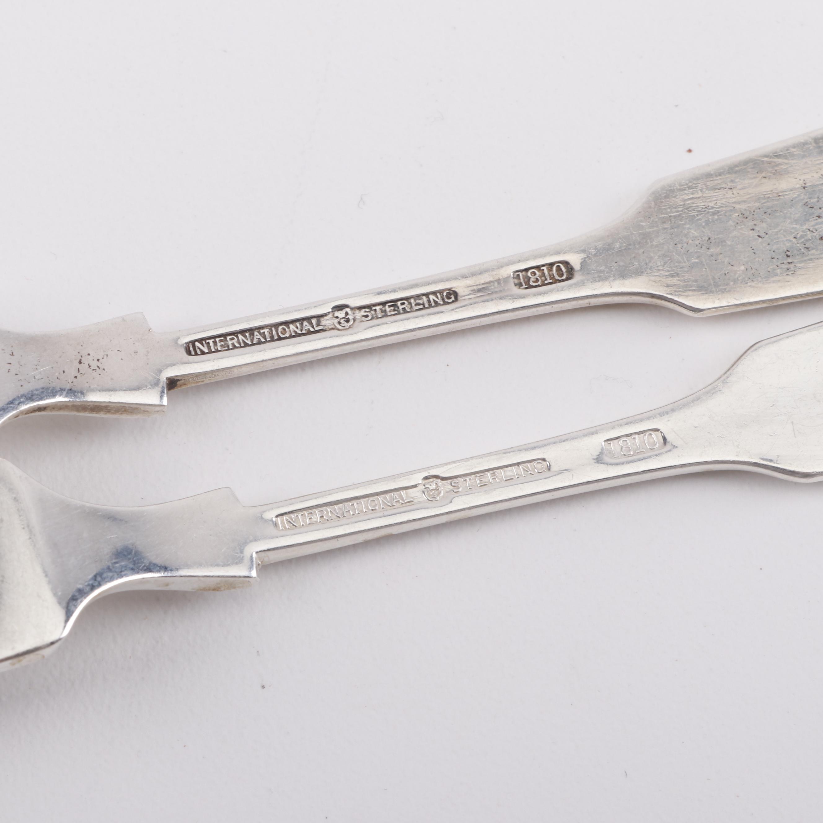 International Silver Co. "1810" Sterling Silver Flatware Set with Chest