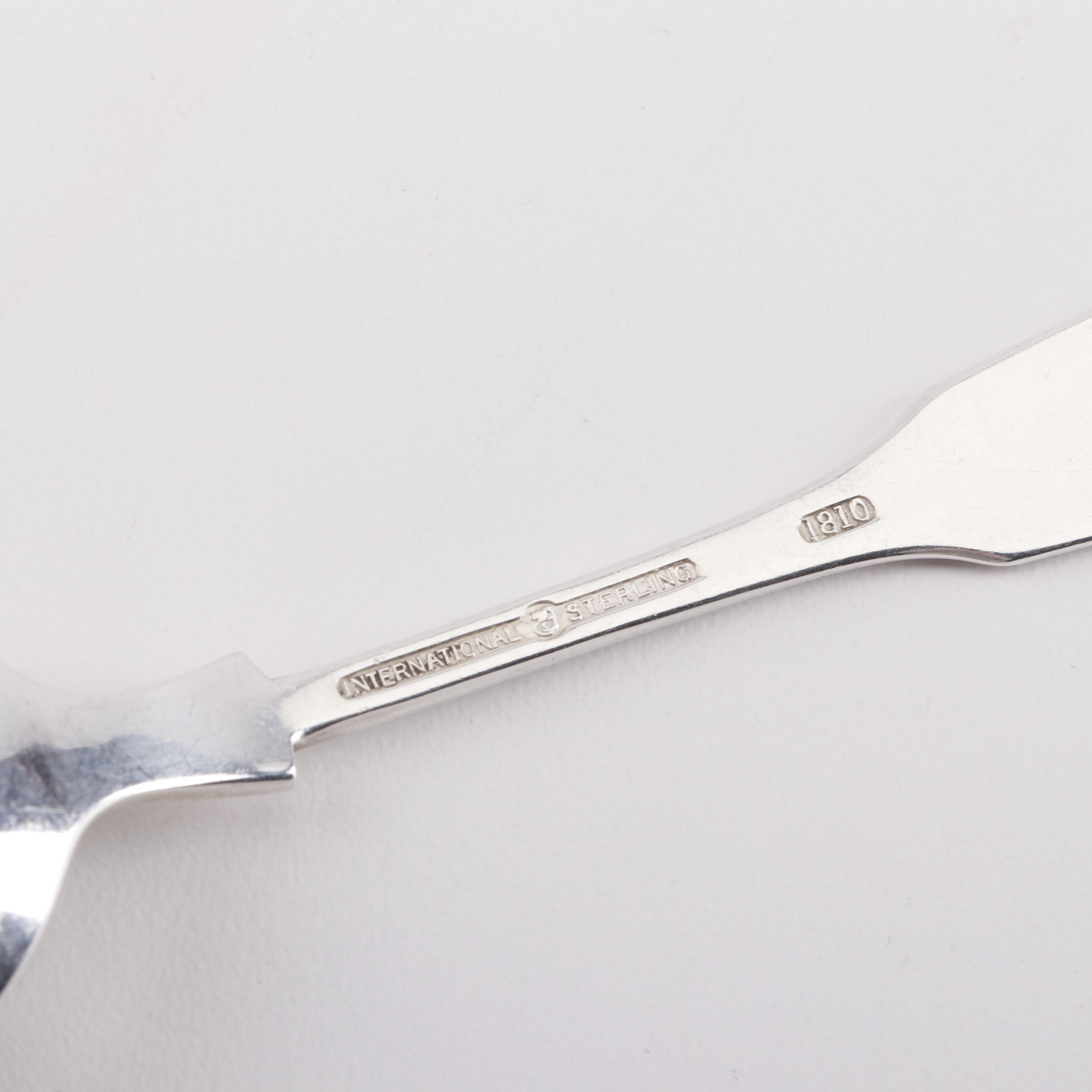 International Silver Co. "1810" Sterling Silver Flatware Set with Chest