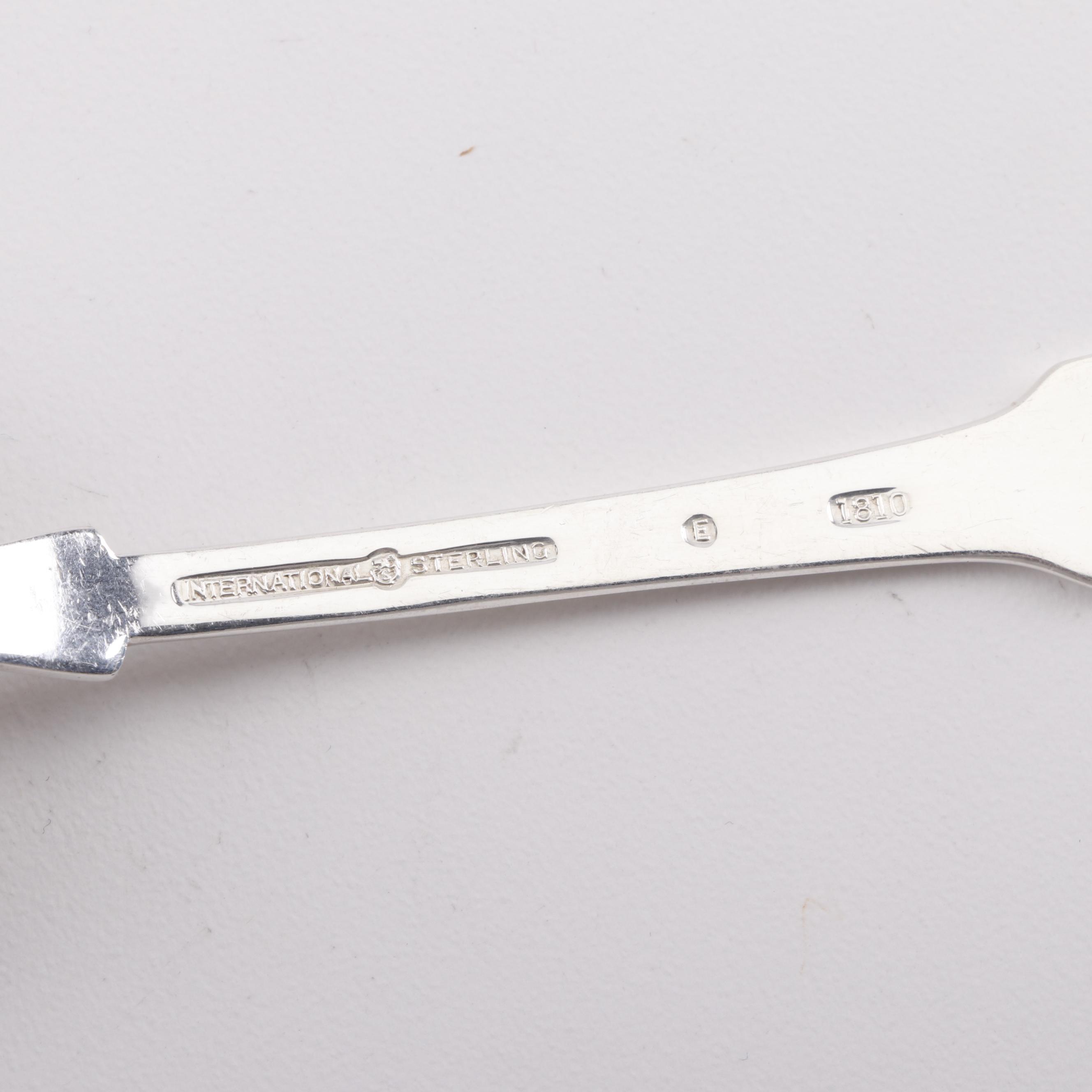 International Silver Co. "1810" Sterling Silver Flatware Set with Chest