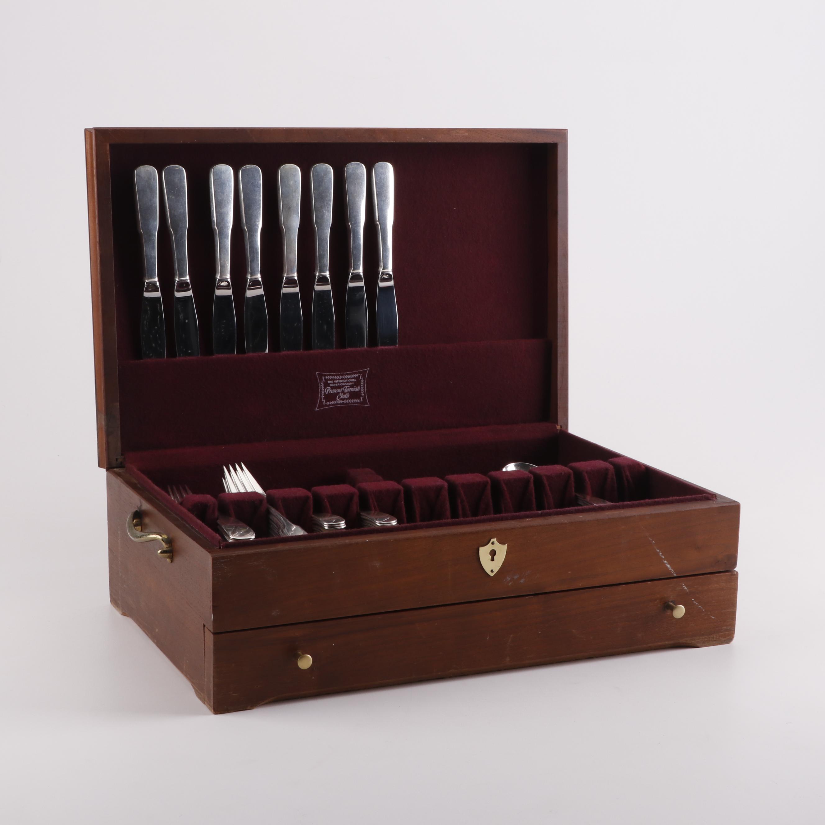 International Silver Co. "1810" Sterling Silver Flatware Set with Chest