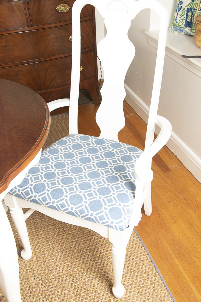 "Country French" Painted Wood Dining Chairs by Broyhill, Late 20th ...