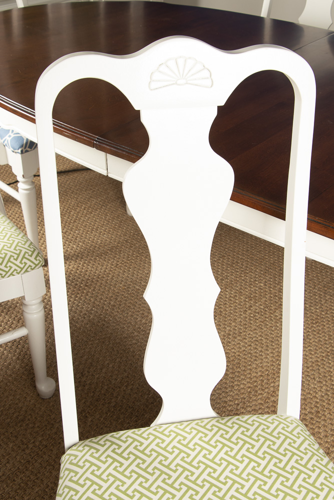 "Country French" Painted Wood Dining Chairs by Broyhill, Late 20th ...