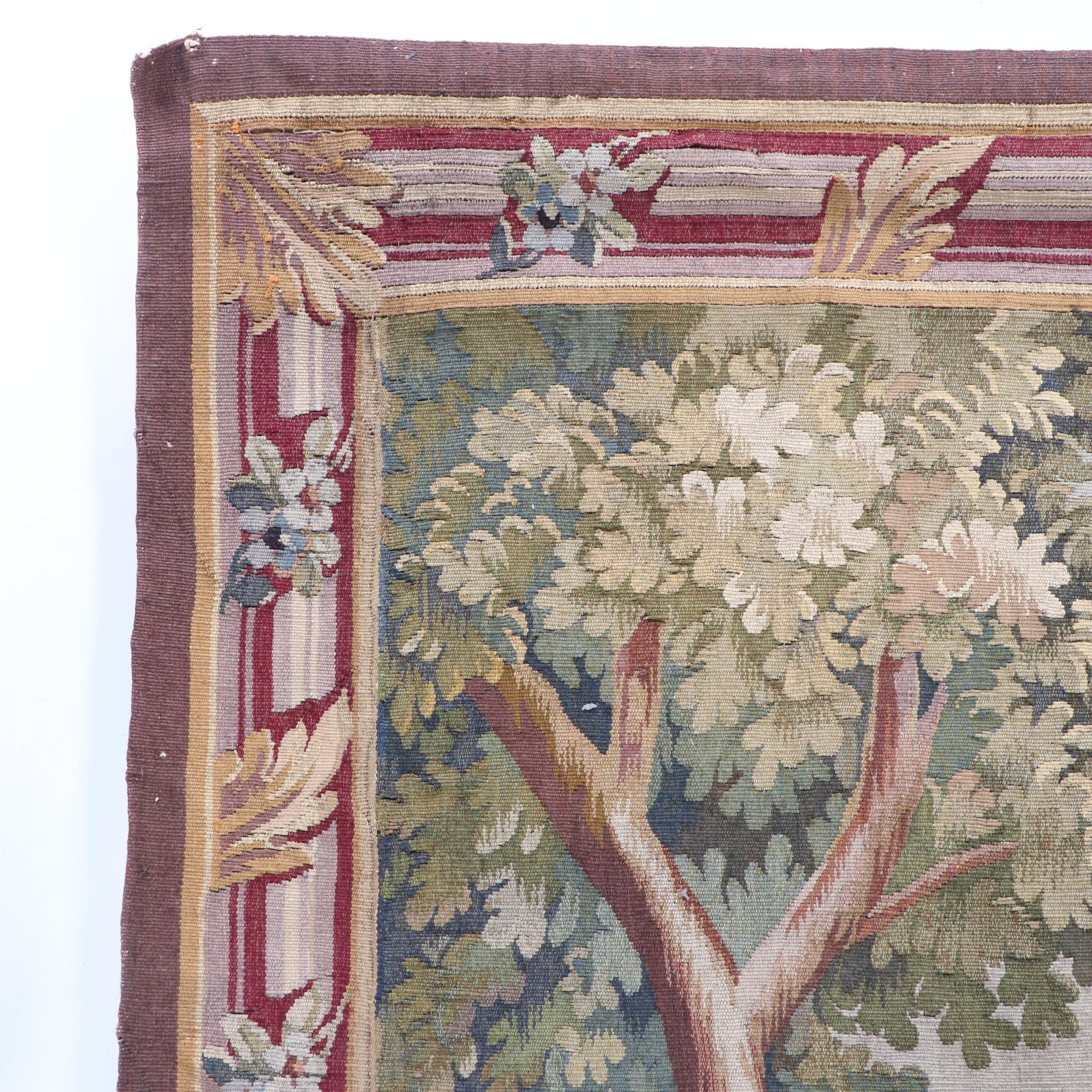 Belgian Landscape Tapestry, 20th Century