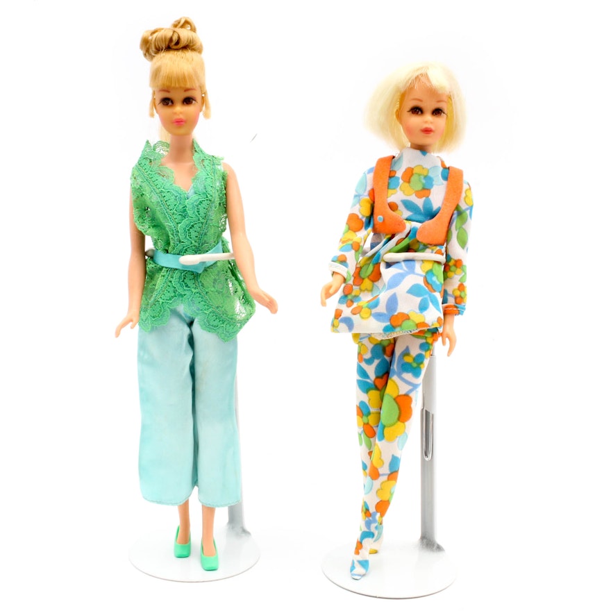 1970s Francie "Hair Happenin's" and "Growin' Pretty Hair" Barbie Dolls